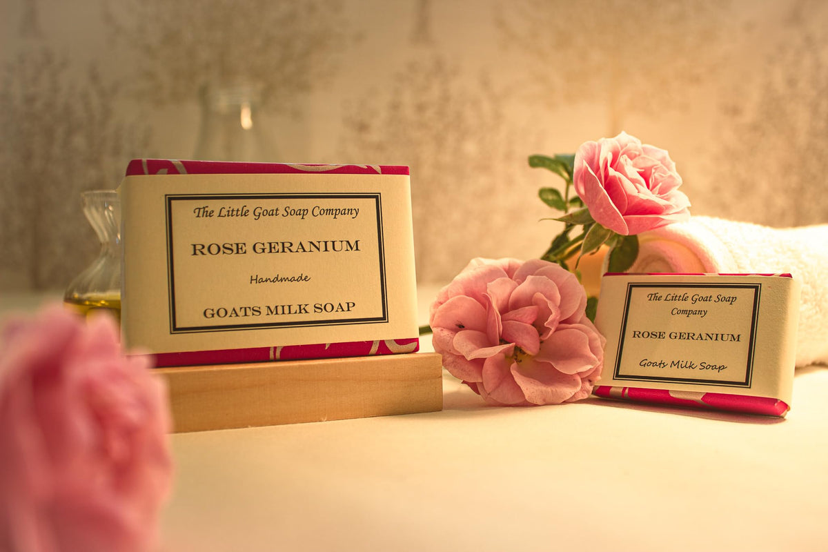 The Little Goat Soap Company Rose Geranium Goat Milk Soap - 100 g