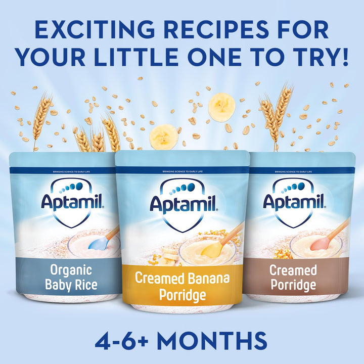 Aptamil Creamed Porridge Baby Food Cereal, 4-12 Months, 125g (Pack of 5)