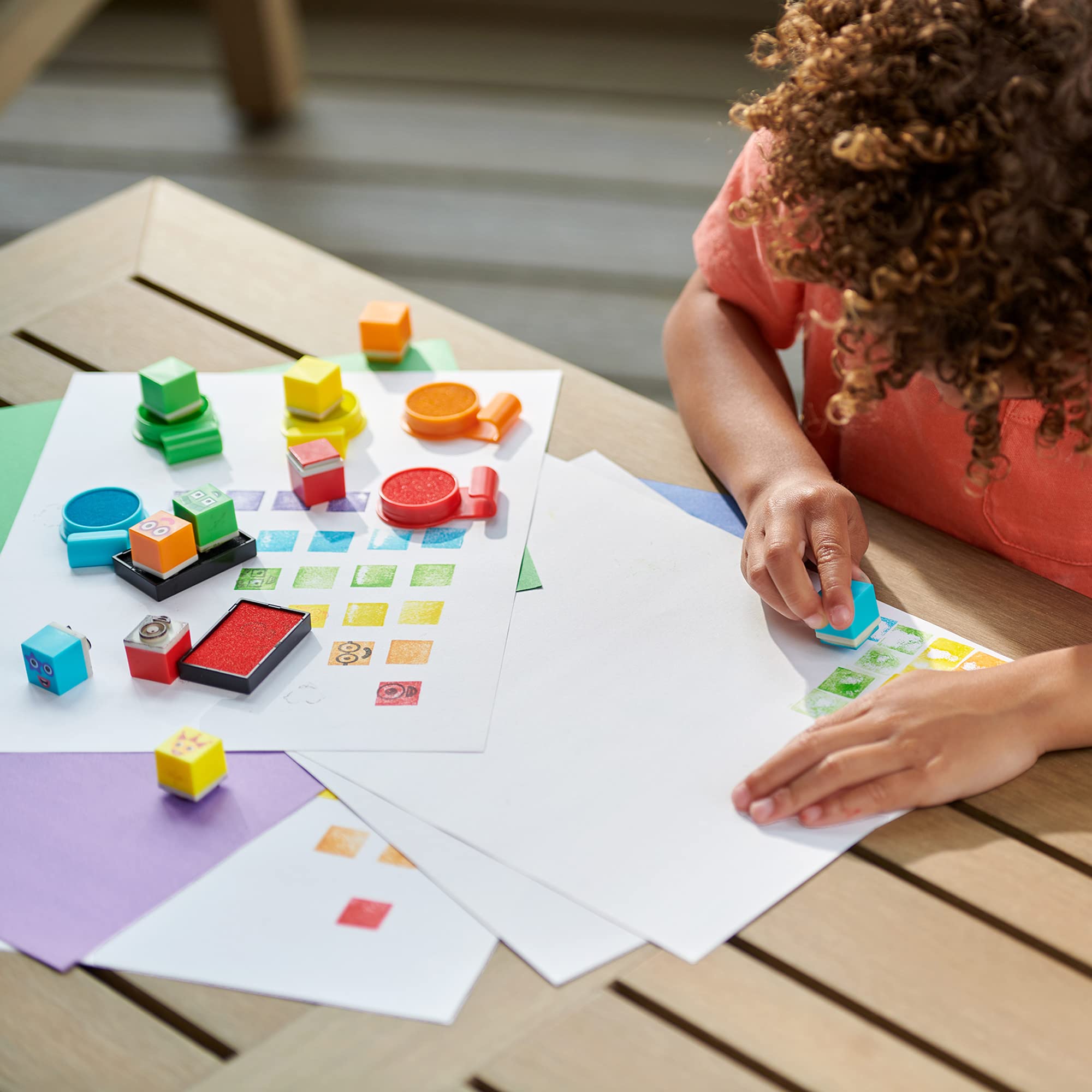 Learning Resources Numberblocks Stampoline Park Stamp Activity Set - 32 Pieces, Ages 3+ 7