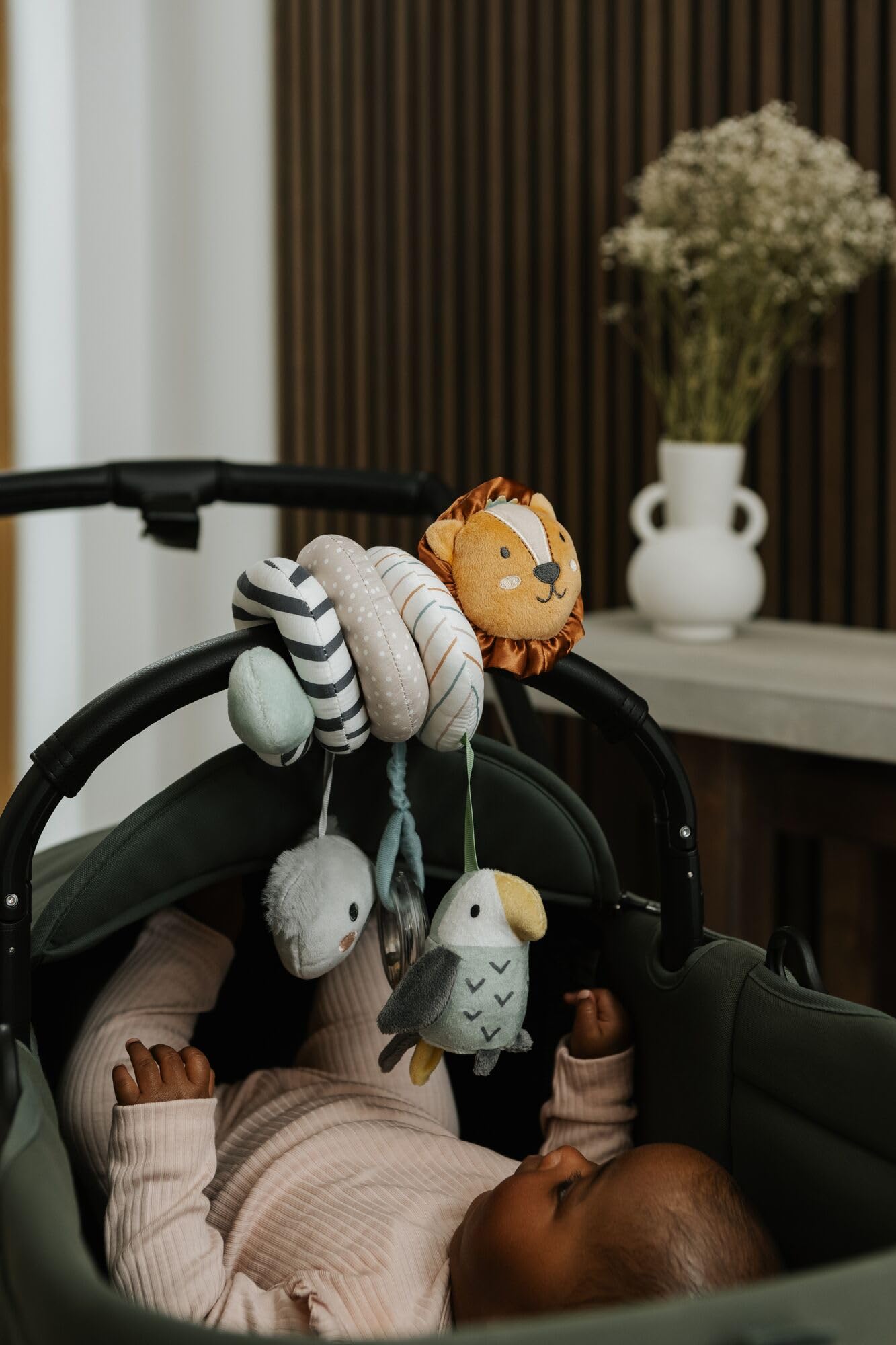 Nuby Animal Adventures Activity Spiral - Sensory Pram Toy for Babies 0-3 Years 8