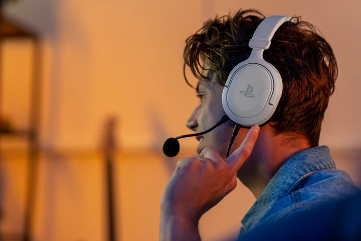 Trust Gaming GXT 498W Forta Officially Licensed PS5 Gaming Headset with 50mm Drivers & Detachable Mic