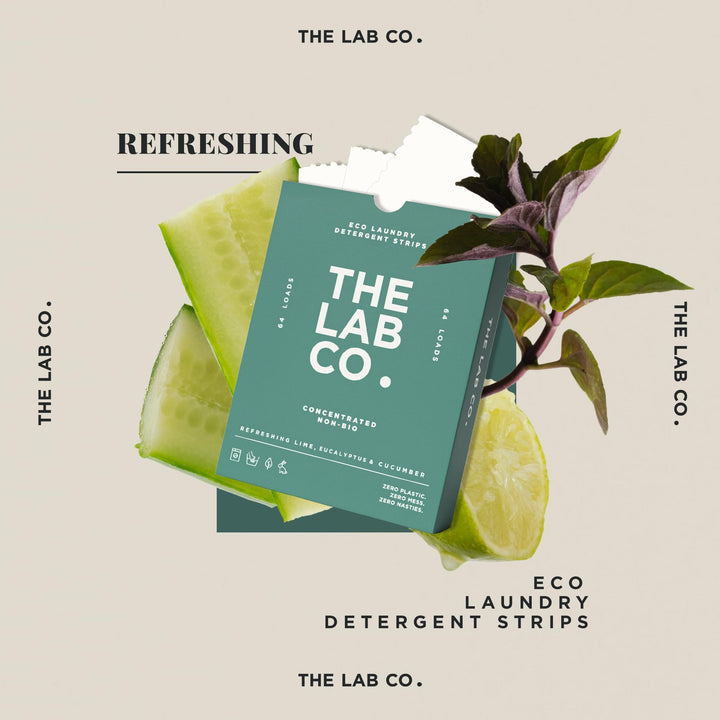 The Lab Co. - Laundry Detergent Strips Sheets (64 Loads, Eco Ultra-Concentrated)