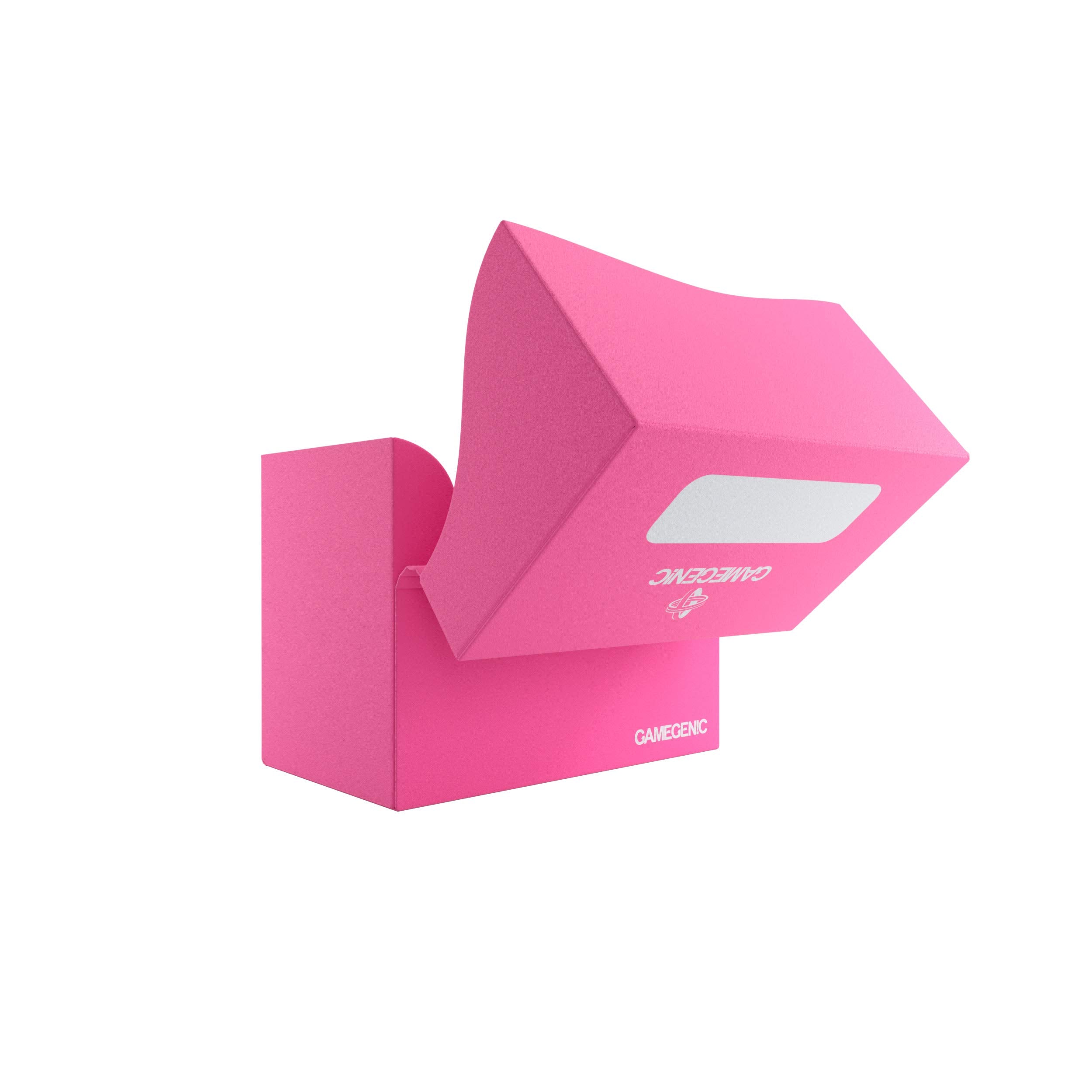 Gamegenic 80-Card Side Holder - Pink Deck Box | Self-Locking Lid | Cobra Neck Access 4