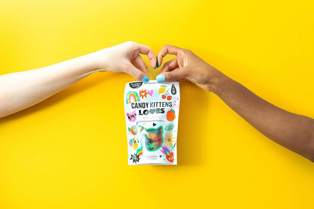 Candy Kittens LOVES Vegan Sweets – Fizzy Treats with Real Fruit Juice (140g)