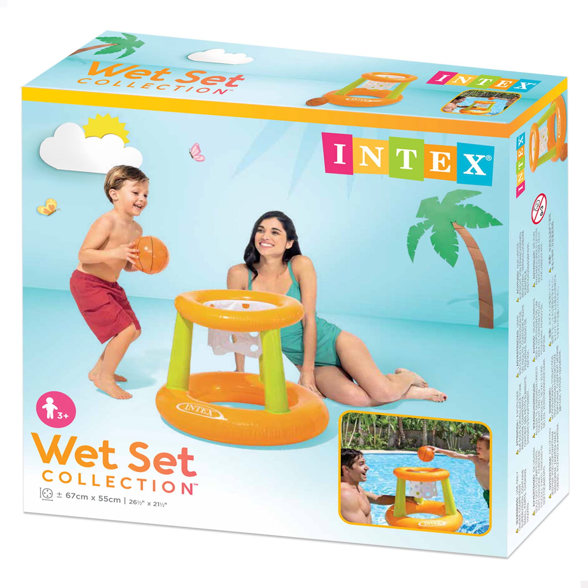 Intex 58504EP Floating Hoop Game - Pool Basketball Playset for Family Fun 4