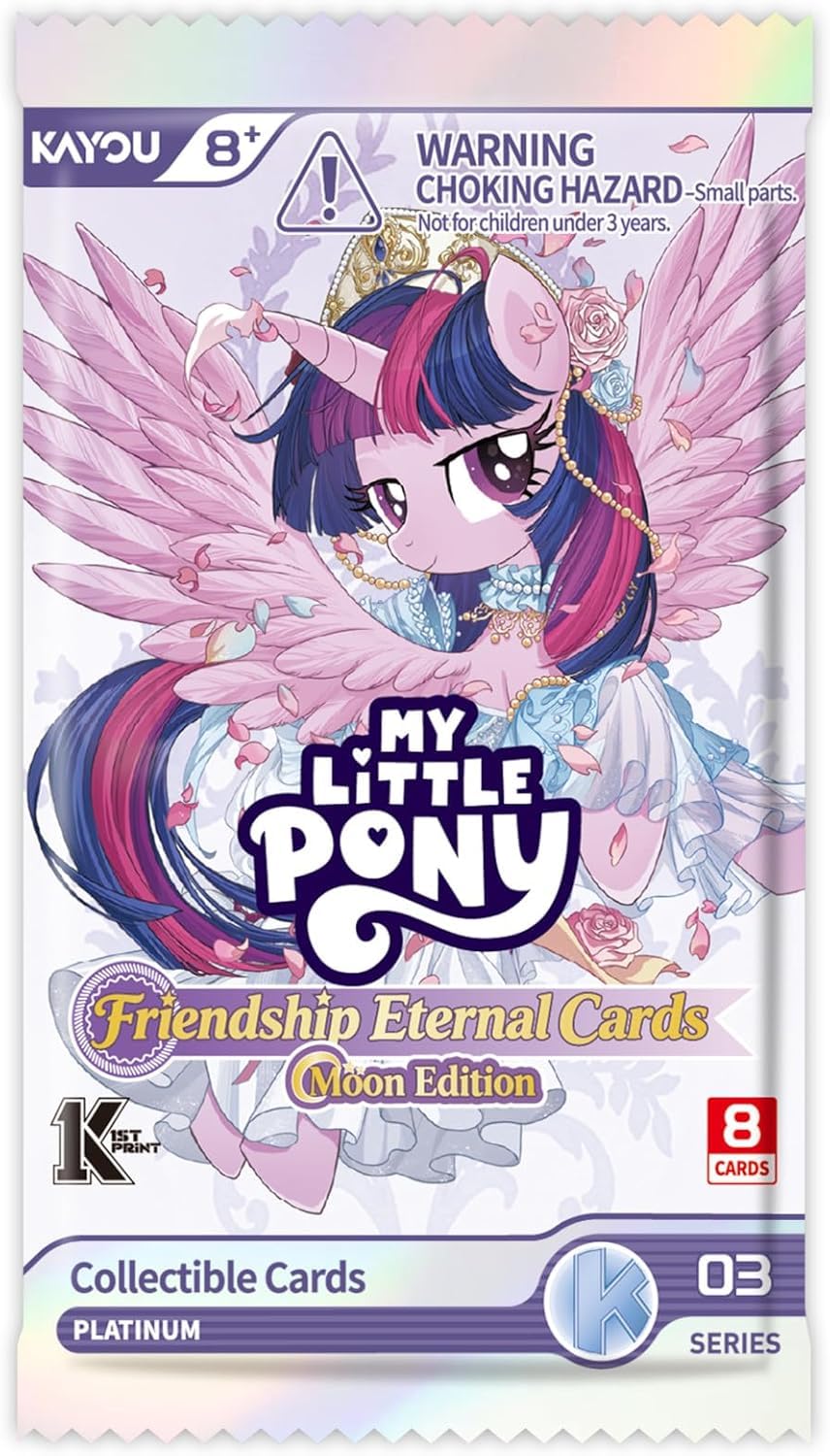 Kayou My Little Pony: Friendship Eternal - Moon Edition 3-B Collectible Card Game Booster Packs | 12 Packs Per Box 3