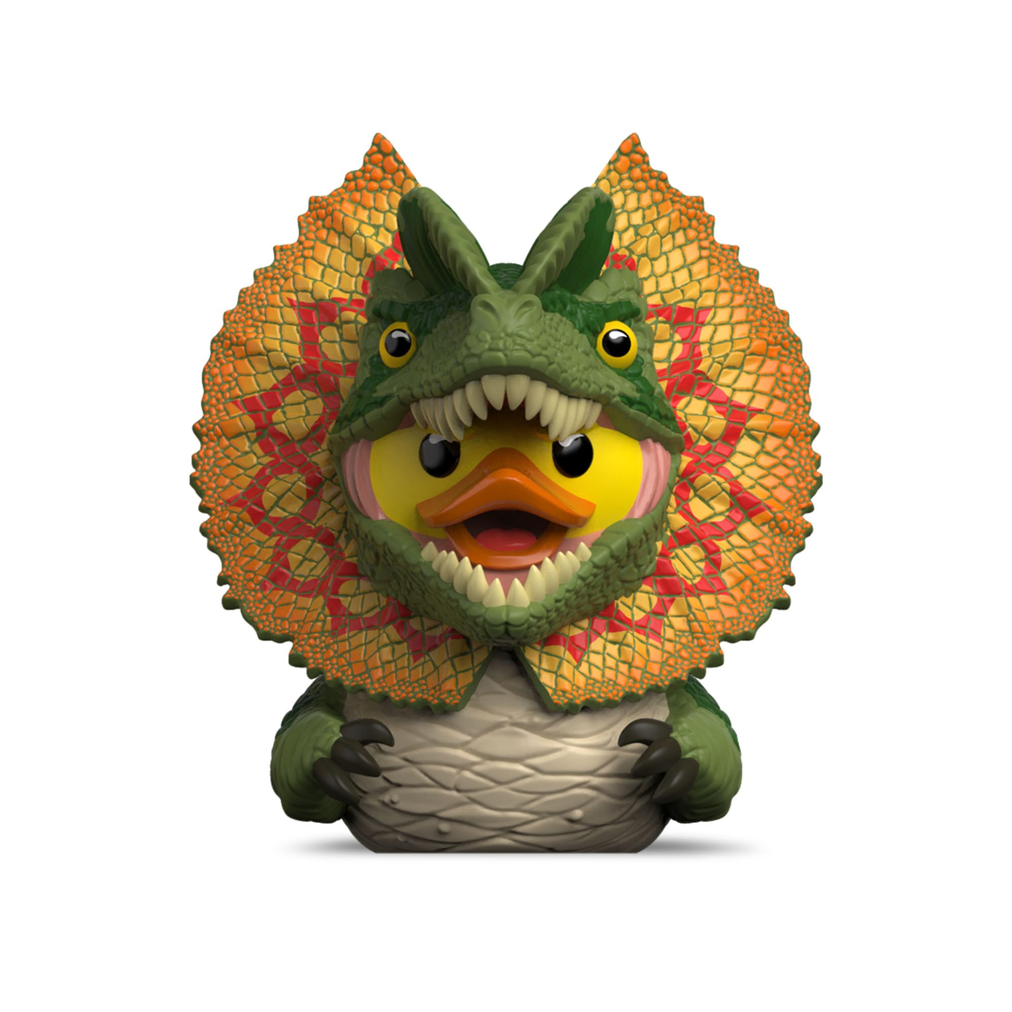 TUBBZ Jurassic Park Dilophosaurus Mini Rubber Duck Vinyl Figure - 5cm Collectible | Polyvinyl Chloride | Unisex Adult 1