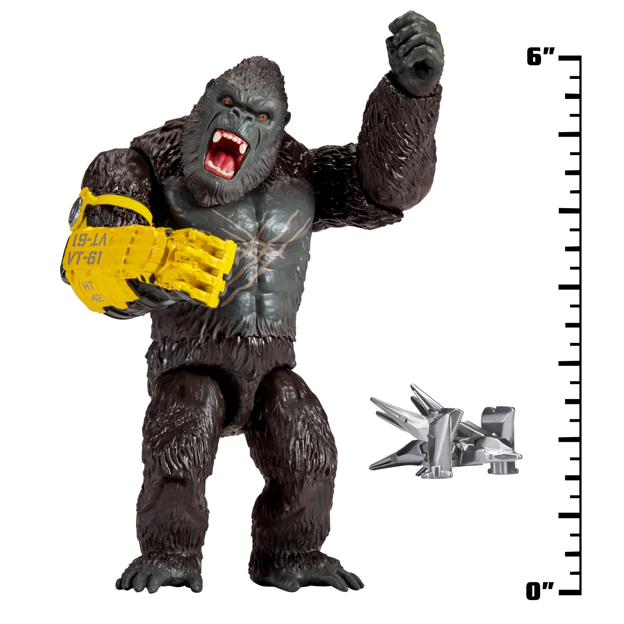 MonsterVerse Kong Action Figure Toy - 6-Inch, B.E.A.S.T Glove Accessory | Ages 4+