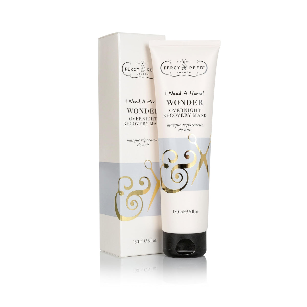 Percy & Reed I Need A Hero! Wonder Overnight Recovery Mask - Protein-Rich, Overnight Repair | 150 ml