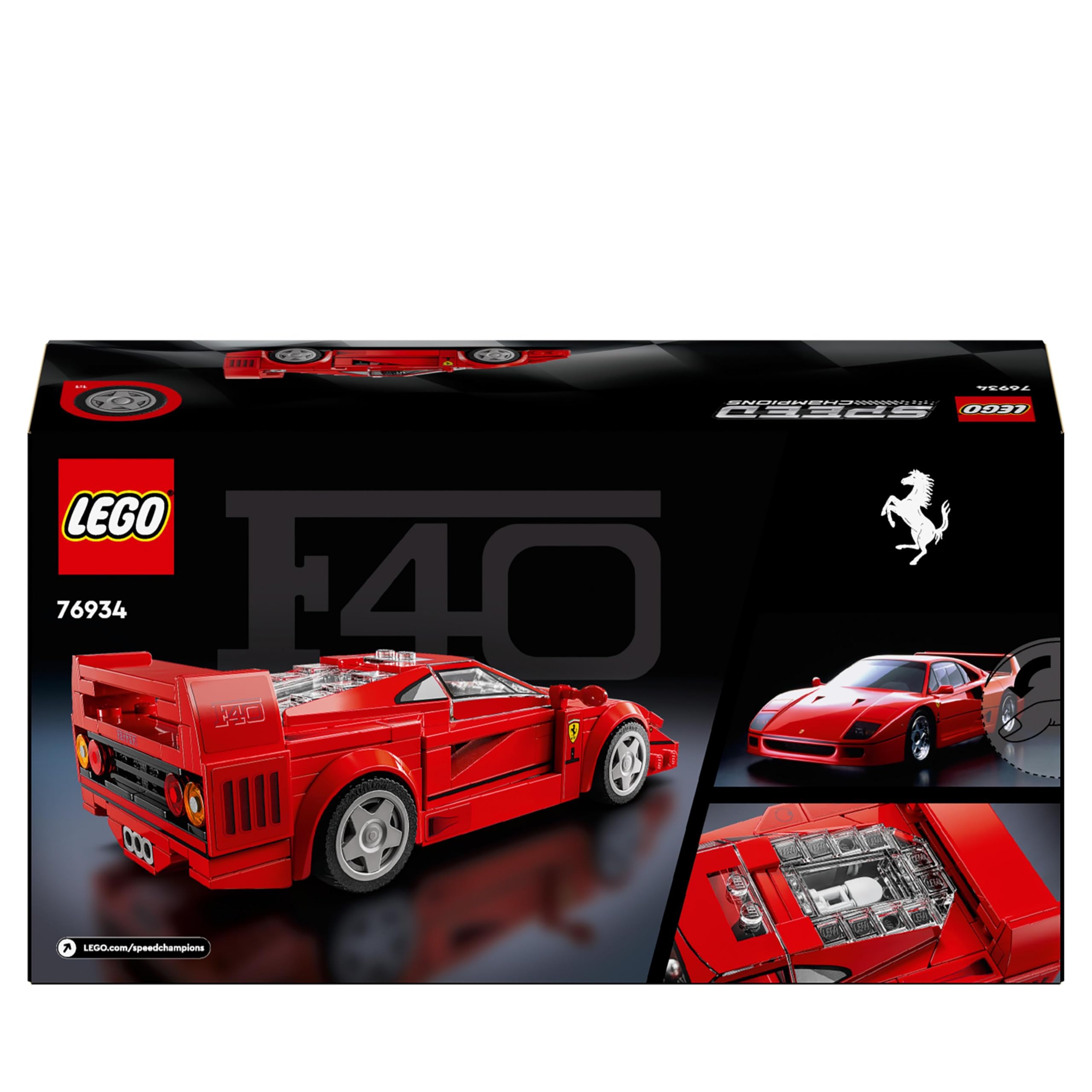 LEGO Speed Champions Ferrari F40 Supercar Building Set - Ages 9+ 8