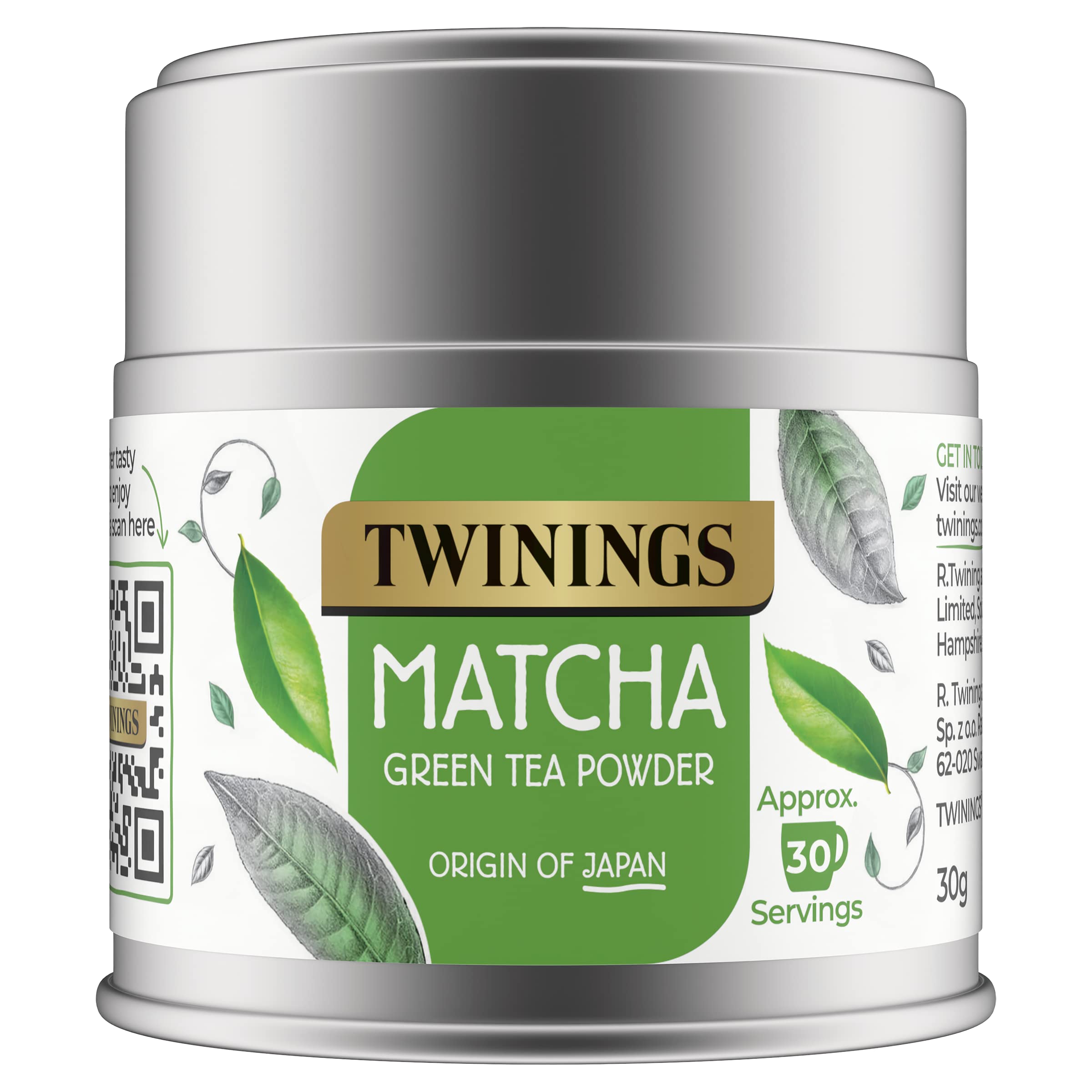 Twinings Organic Ceremonial Grade Matcha Green Tea Powder - 30g Tin 7