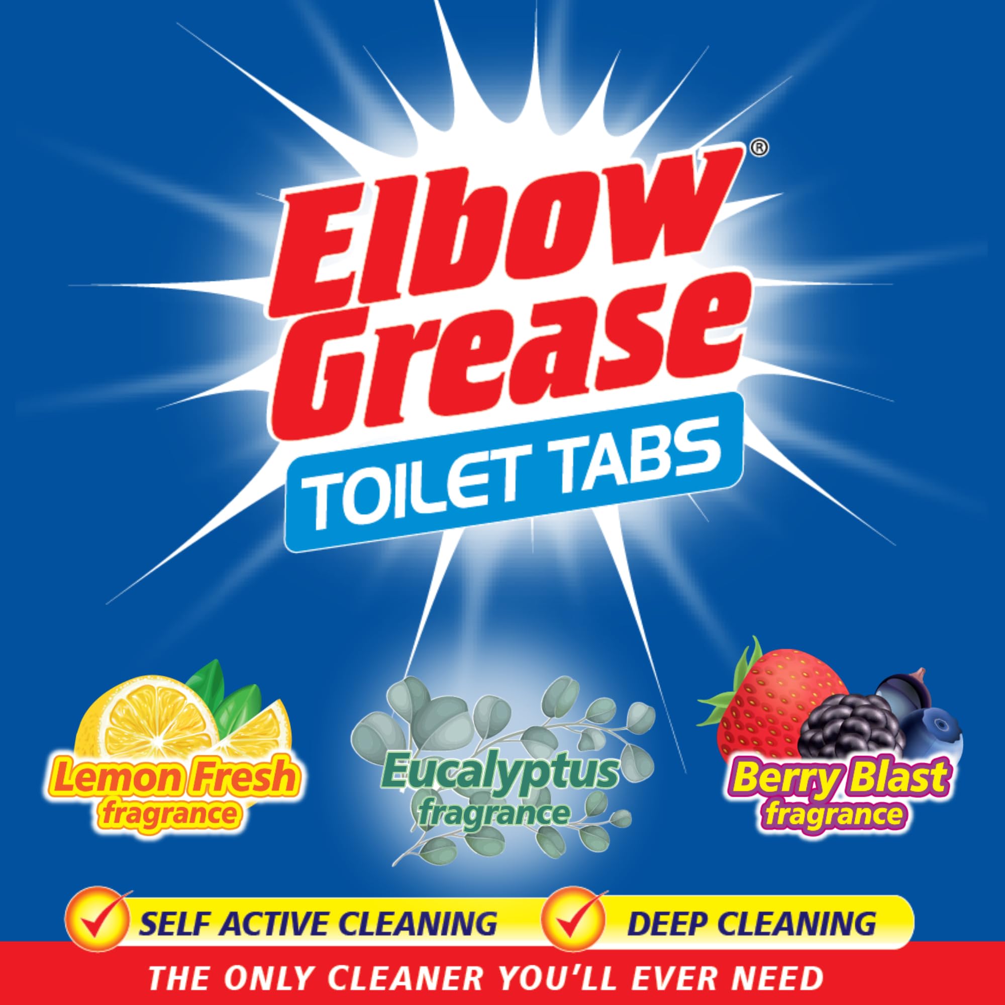 Elbow Grease Toilet Cleaner Tabs - Berry Blast | Removes 100% Limescale | 5 Count 2