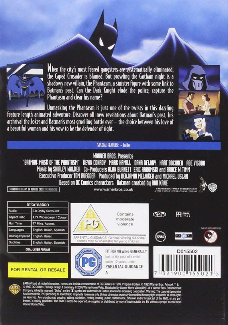 Batman: Mask of the Phantasm [DVD]