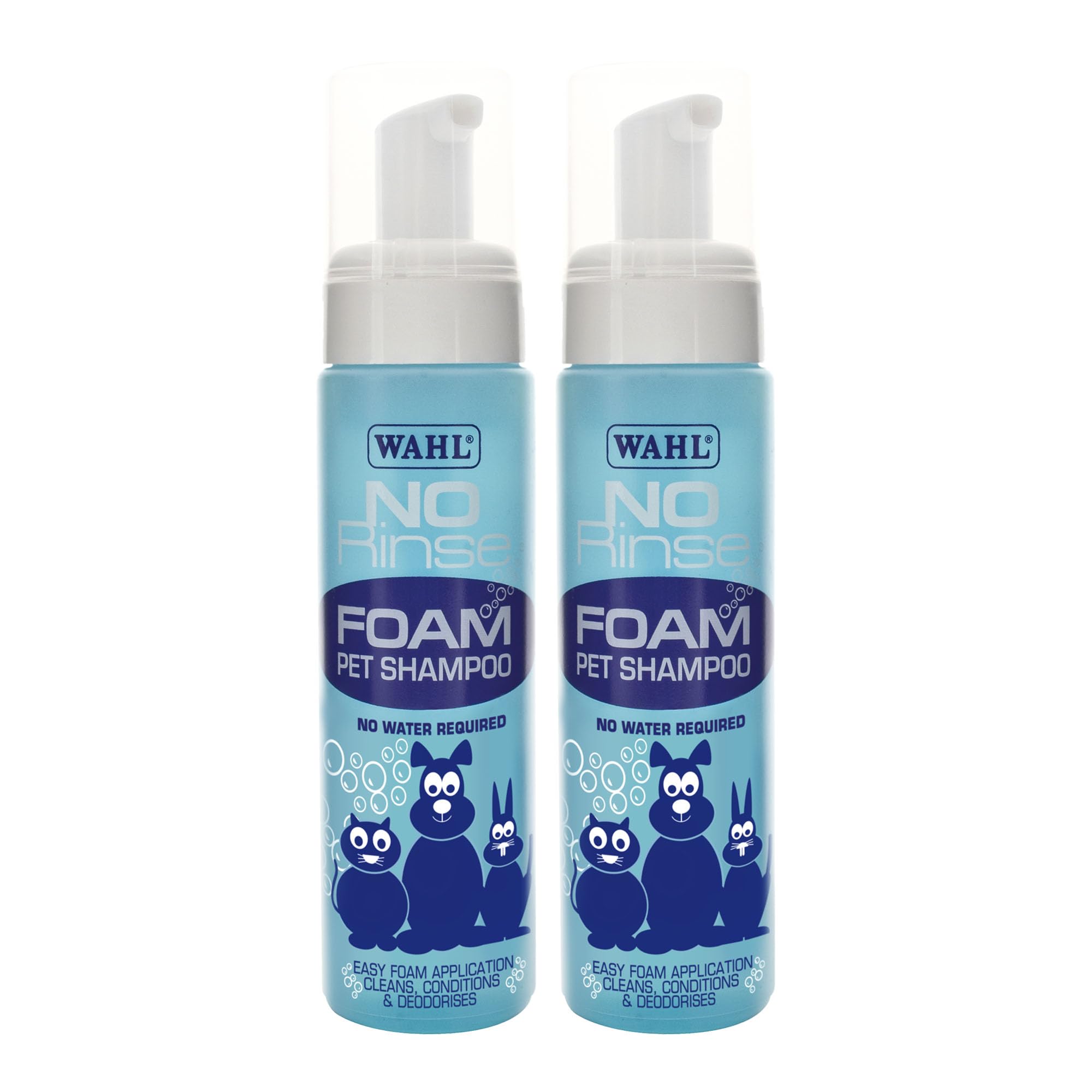 Wahl No Rinse Foam Pet Shampoo - Quick Coat Refresh with Coconut Scent | 200 ml Foam