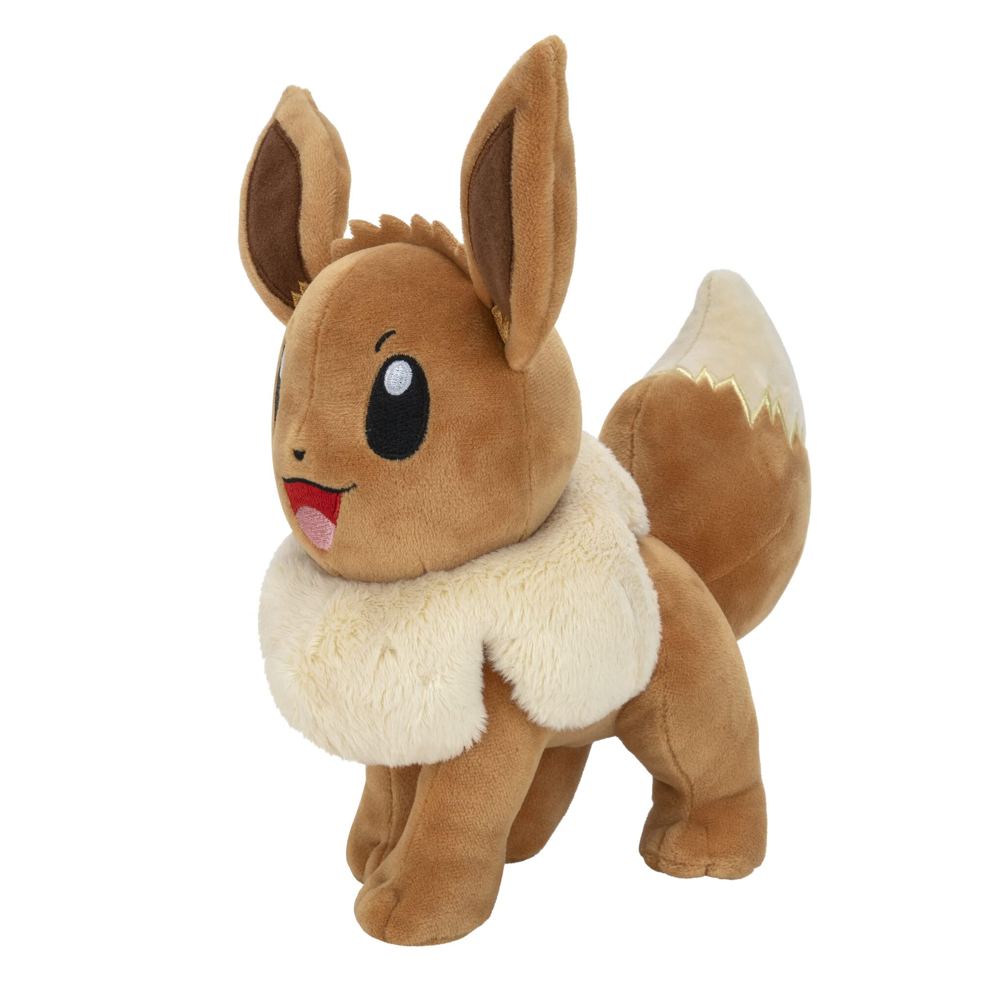 Pokémon Eevee Stuffed Animal Plush - 8-Inch Soft Polyester Toy | Ages 2+