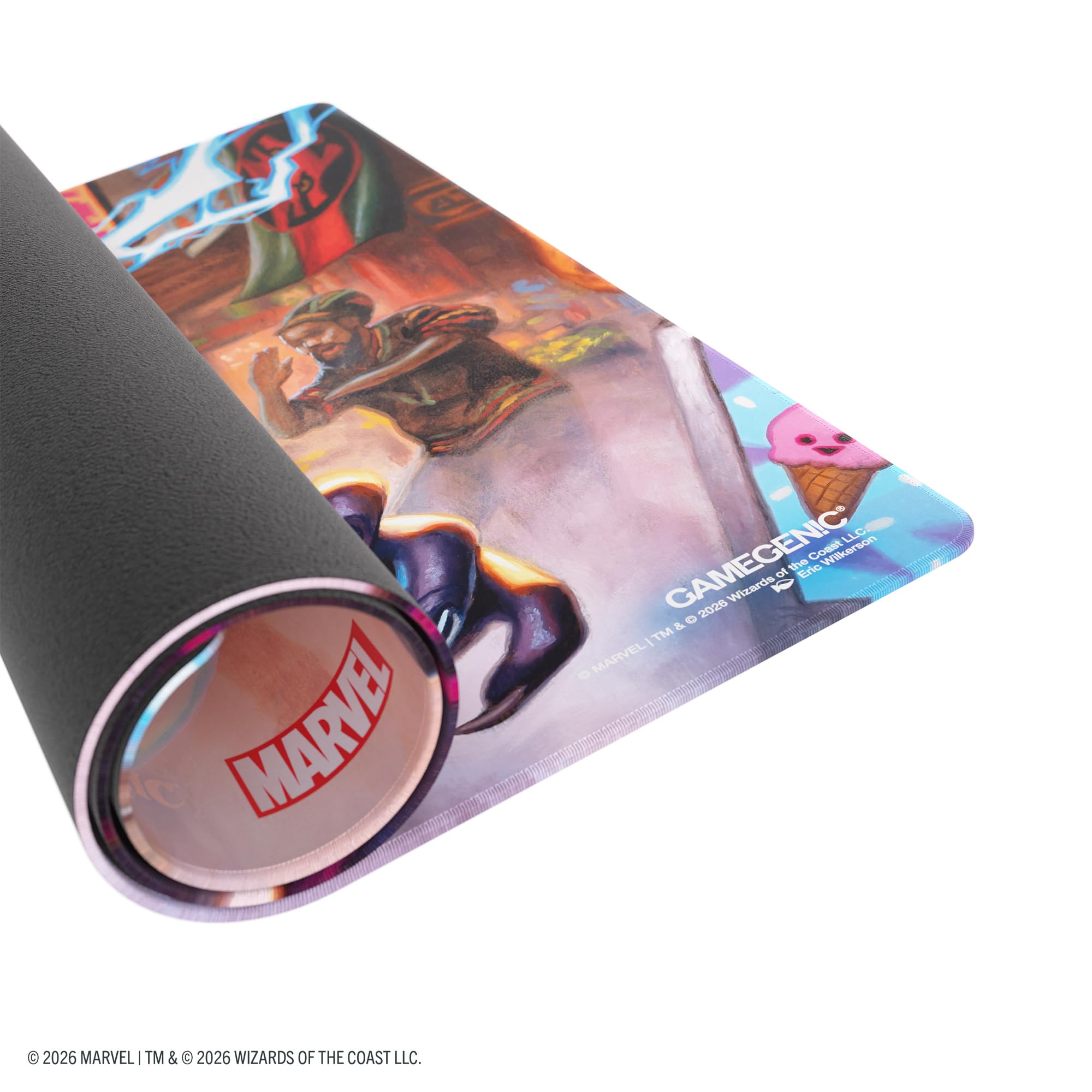 Gamegenic Magic: The Gathering Marvel Super Heroes Shiny Playmat - 2mm Thick | Anti-Slip Base | Officially Licensed 4