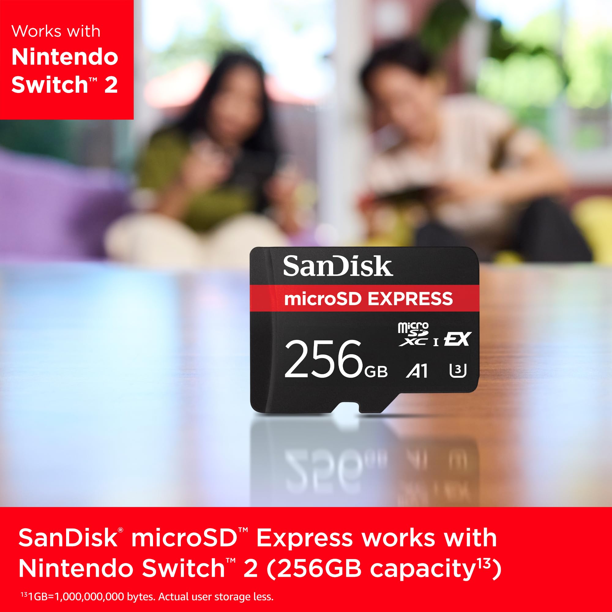 SanDisk microSD Express Card 256GB - Works with Nintendo Switch™ 2 (Up to 8 5