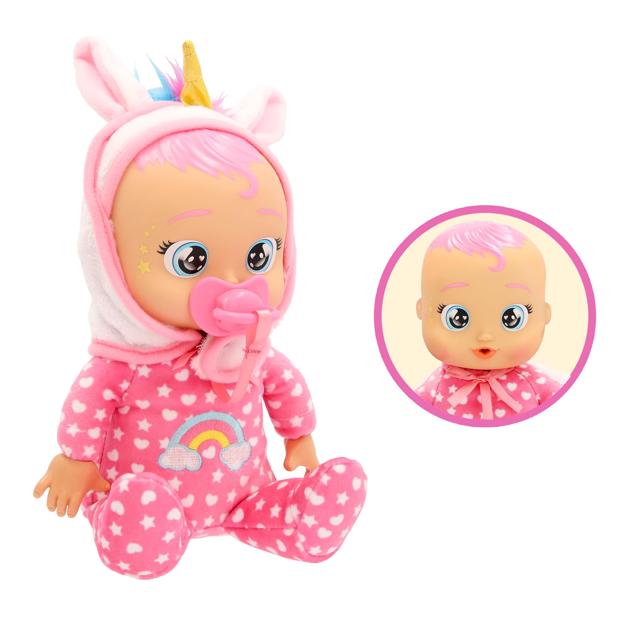 IMC TOYS CRY BABIES Dreamy Soft Newborn Plush Doll | Cries Real Tears | Ages 3+