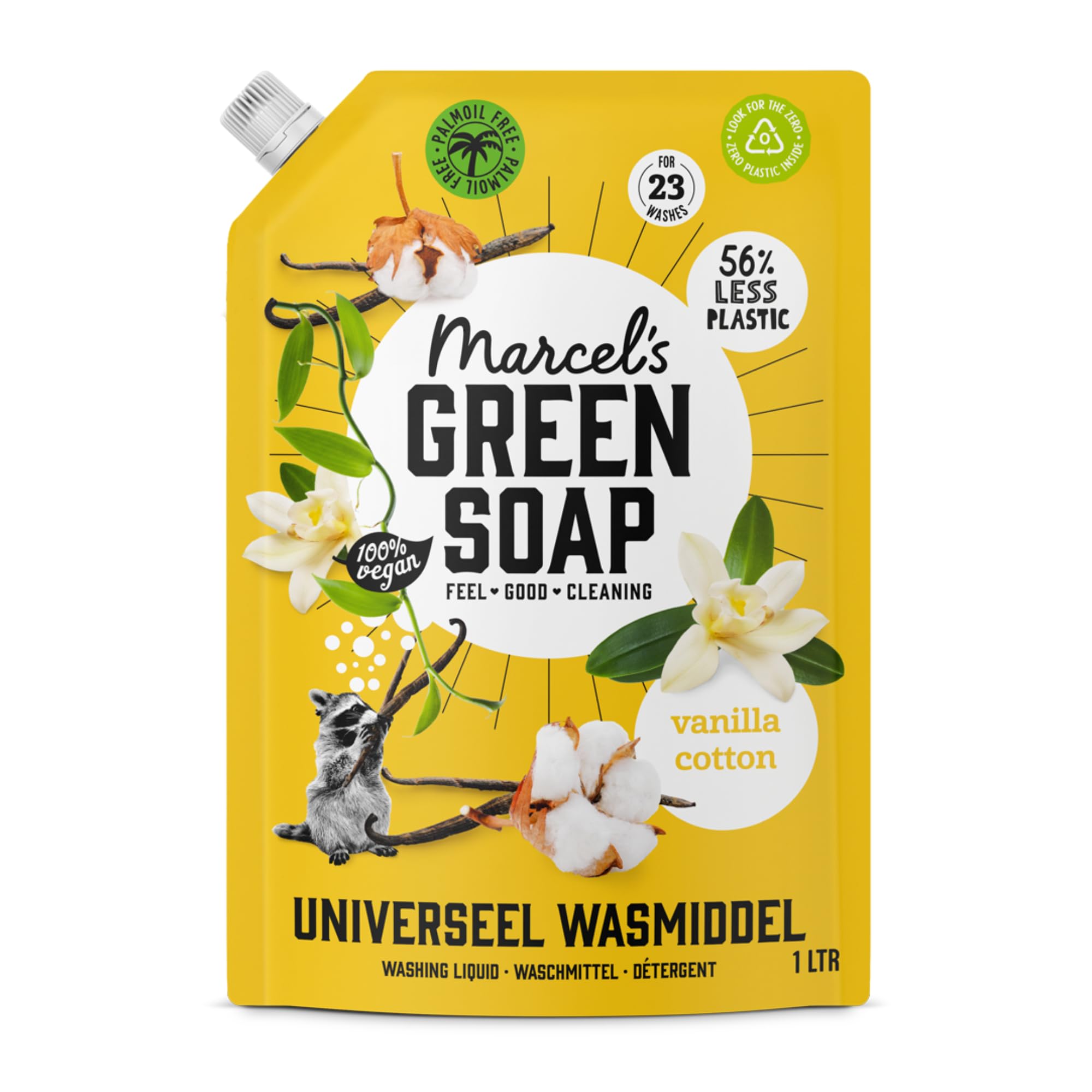 Marcel's Green Soap Universal Washing Liquid Refill Vanilla & Cotton | 1L | Vegan