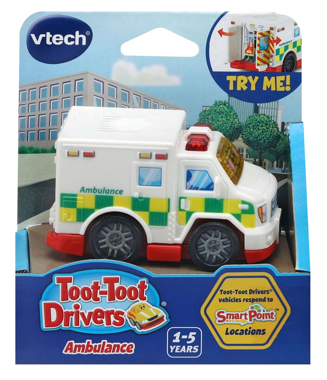 VTech Toot-Toot Drivers Ambulance - Interactive Musical Toy Vehicle for Toddlers 12 Months+