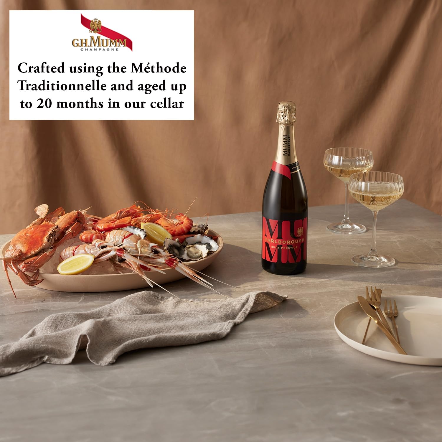 g.h. mumm Mumm Marlborough Brut Prestige Sparkling Wine | Pinot Noir, Chardonnay, Pinot Meunier Blend | 75cl 2