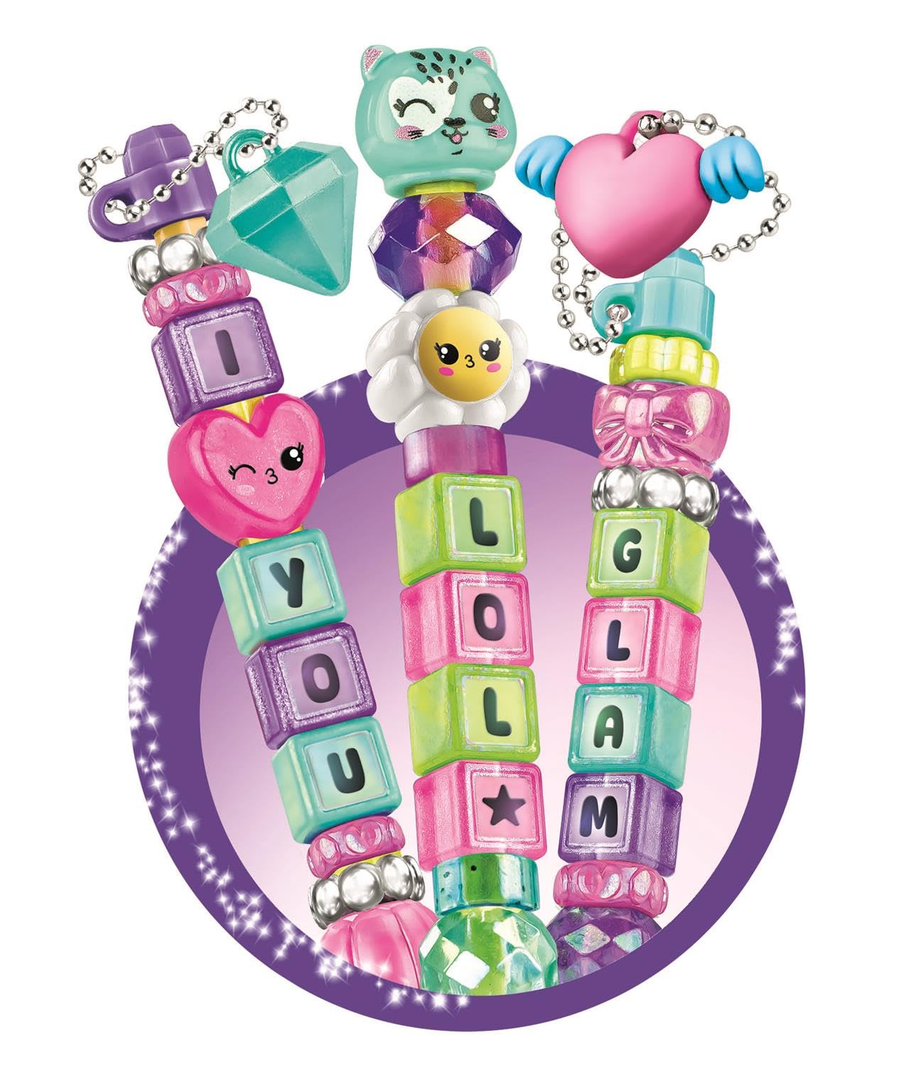 Clementoni The Message Pens - Customise Colourful Pens with Beads, Stickers & Letters | Ages 6+ 2