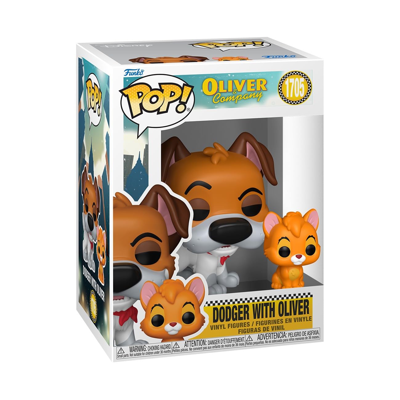 Funko Pop! & Buddy: Dodger with Oliver - Oliver and Company Collectible Figure 1