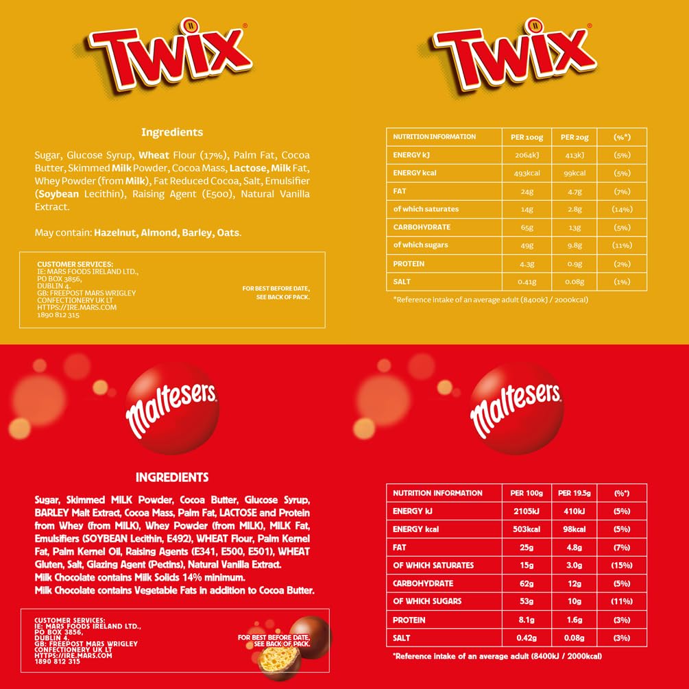 Mars Mixed Sweets Chocolate Variety Pack - 30 Fun Size Bags, 540g 9