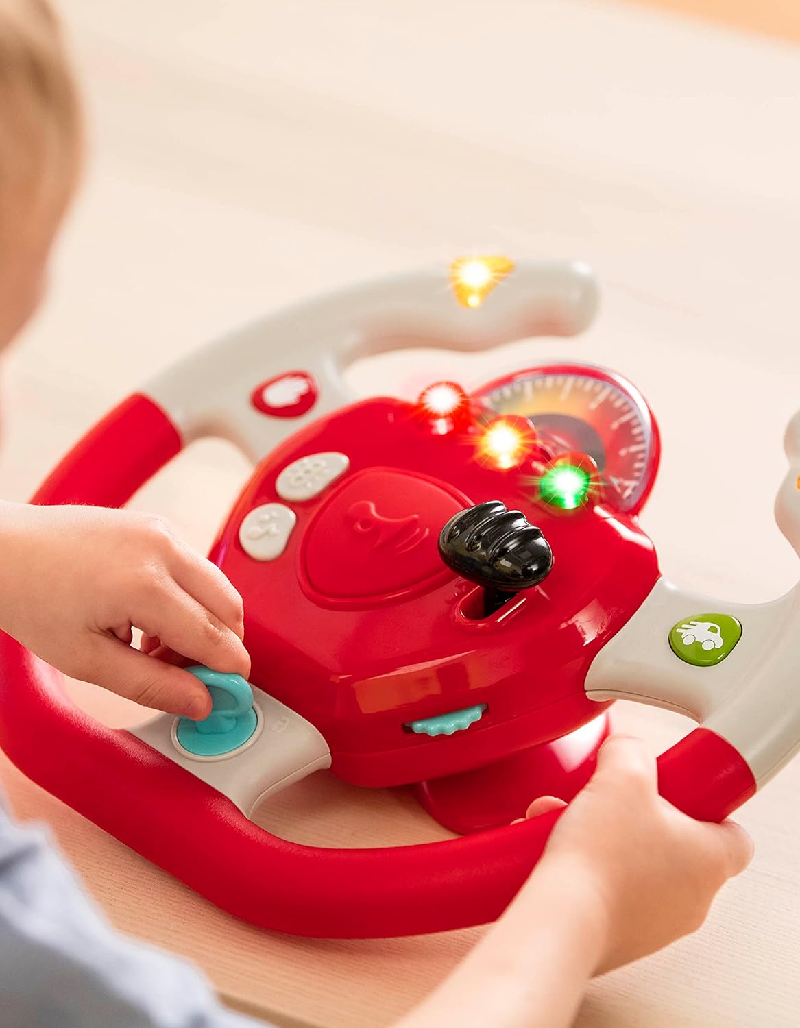 Battat Geared to Steer Interactive Driving Wheel - Educational Toy for Toddlers 2+ 6