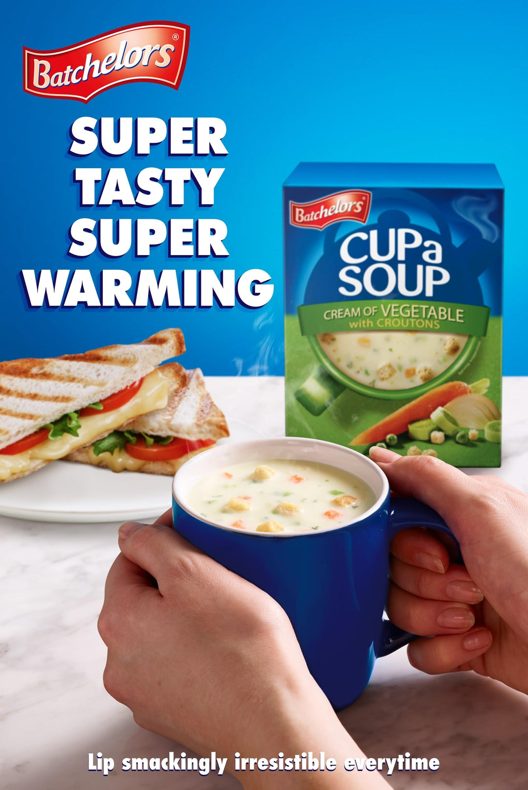 Batchelors Cream of Vegetable with Croutons Instant Soup Sachets, 4 x 30.5g (122g Pack)