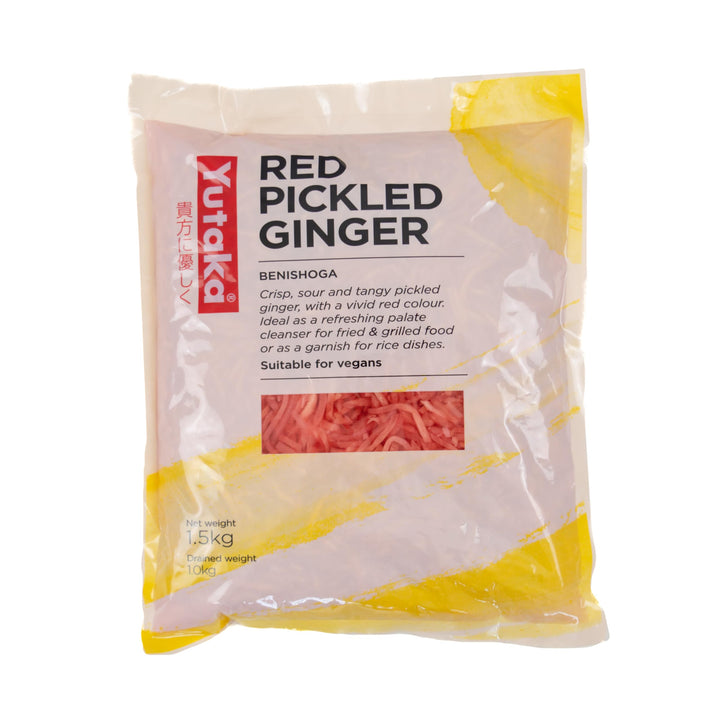 Yutaka Shredded Pickled Ginger (Benishoga) 1.5kg - Authentic Japanese Condiment
