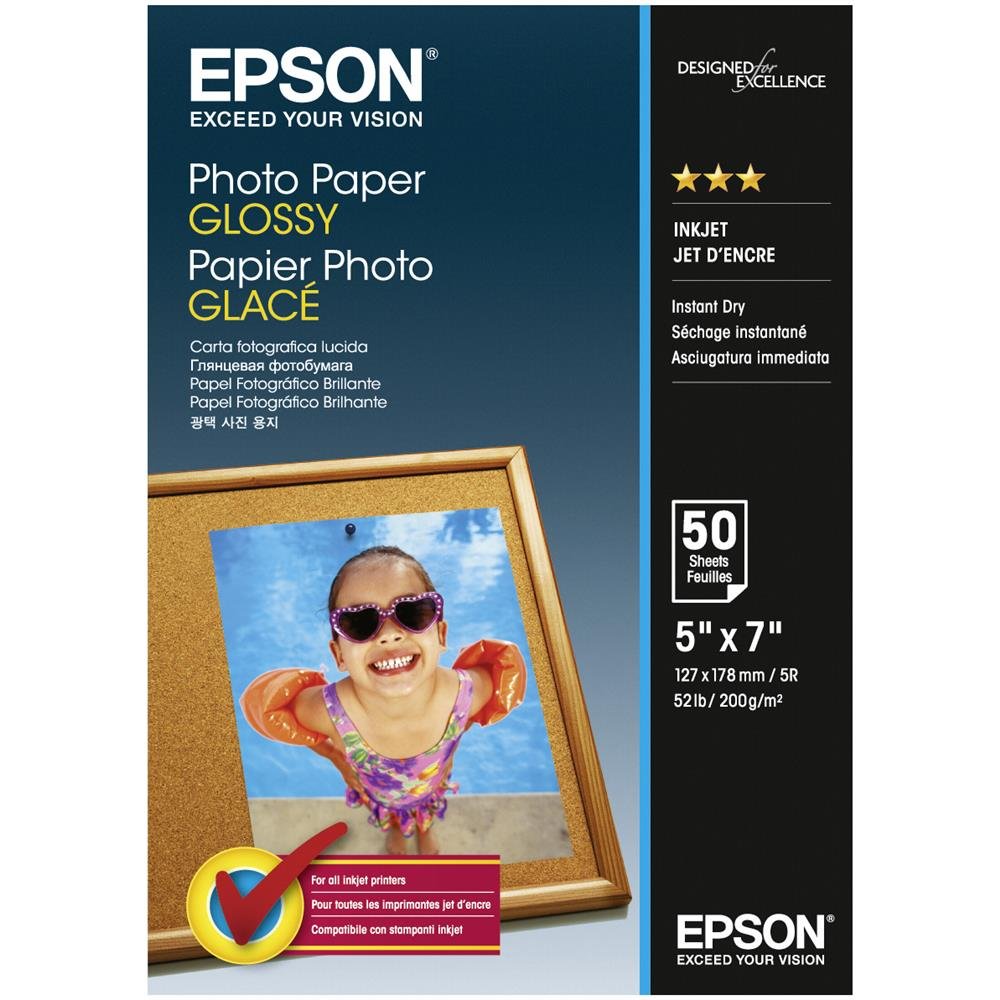 Epson C13S042545 Glossy Photo Paper - 13 x 18 cm | 270g Weight | 50 Sheets