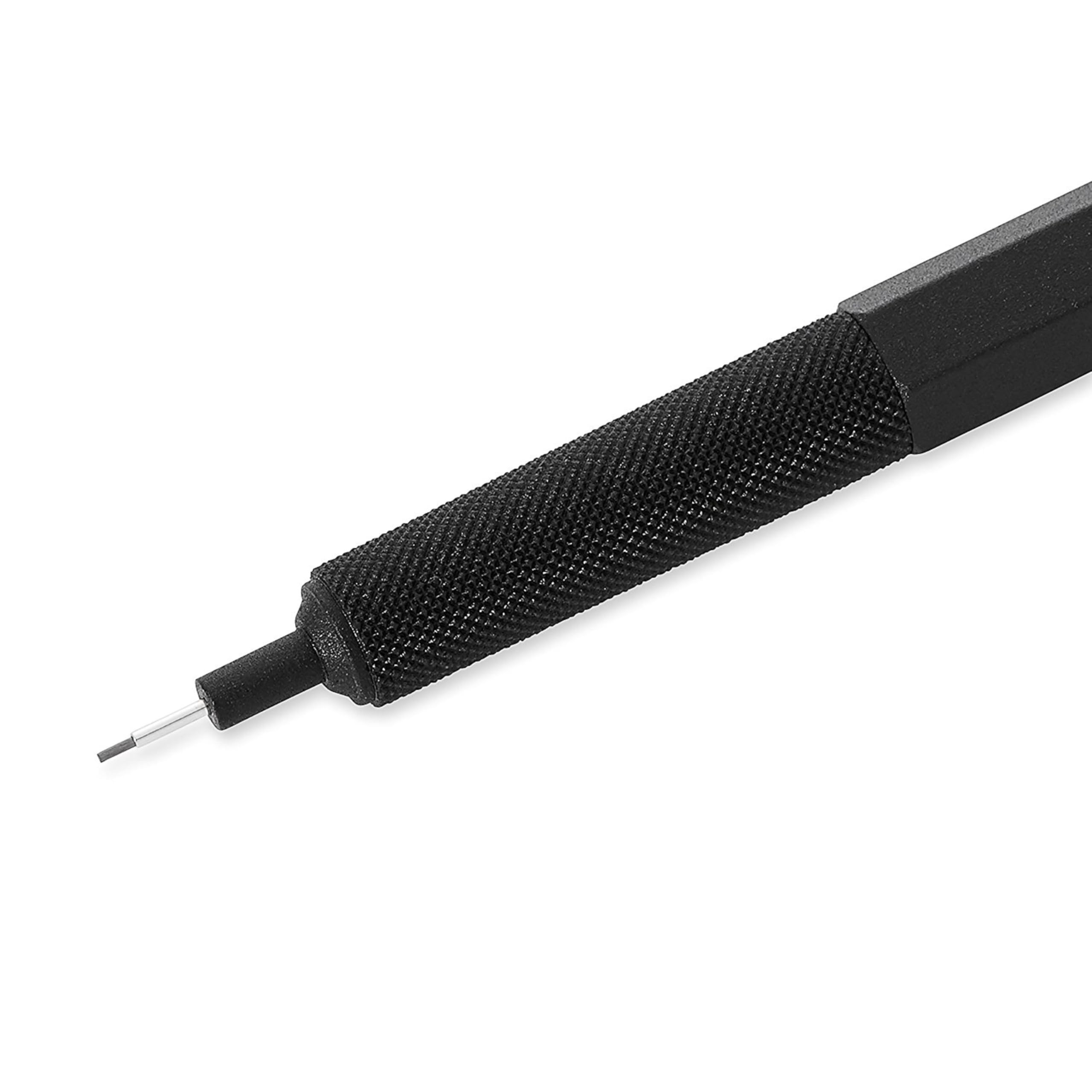 rOtring 600 Mechanical Pencil - 0.5 mm Lead | Black All-Metal Body | Knurled Grip for Drawing & Writing 2