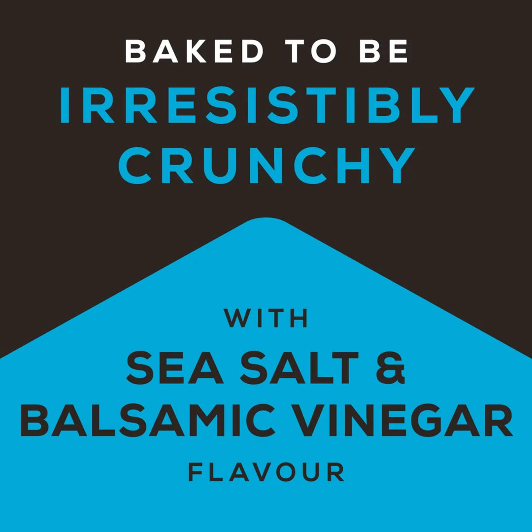 Jacob's Cracker Crisps Sea Salt & Balsamic Vinegar Flavour, 150g Sharing Bag