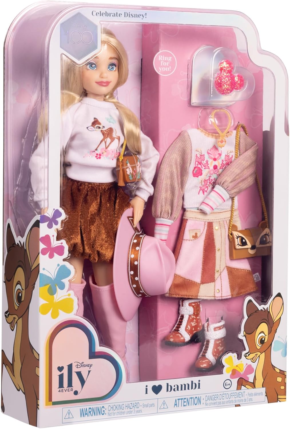 Disney ILY 4EVER Bambi Fashion Doll - 30cm/11.5" Tall with 13 Points of Articulation