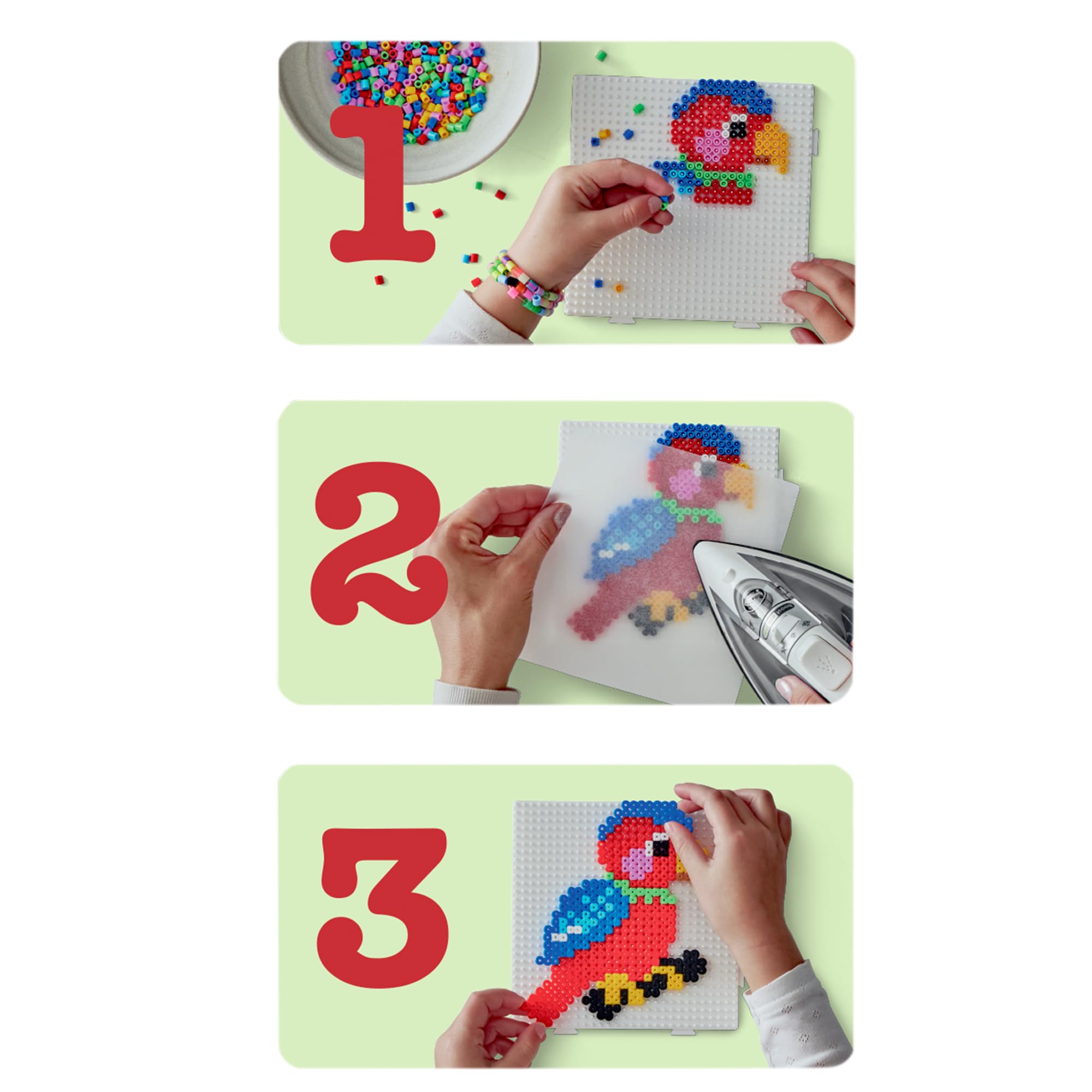 Hama Beads Refill Bag - 1,000 Red Beads | Encourages Creativity | Improves Motor Skills 2