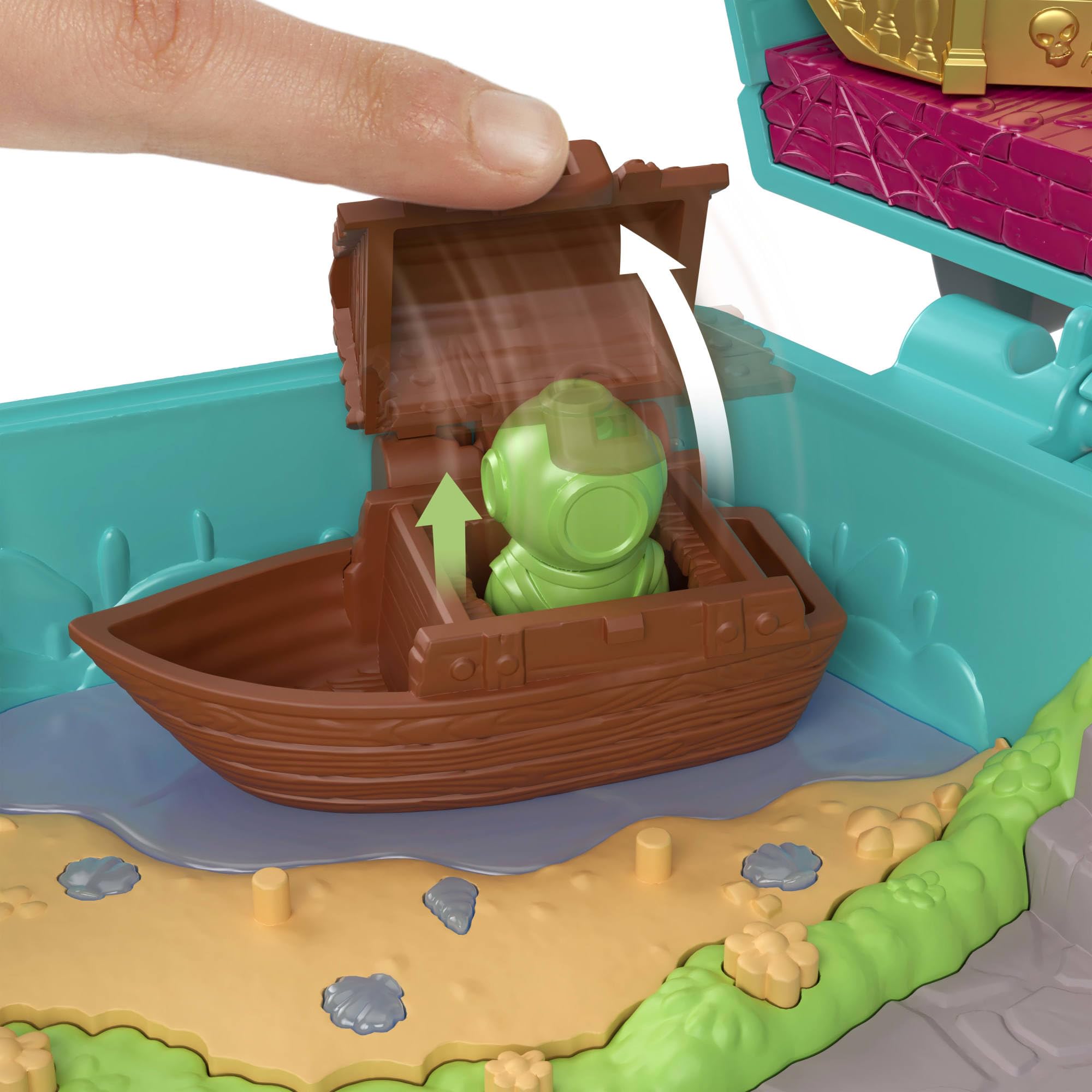 Polly Pocket Scooby-Doo Mystery Machine Compact Playset with Velma & Scooby Dolls | Ages 4+ 3