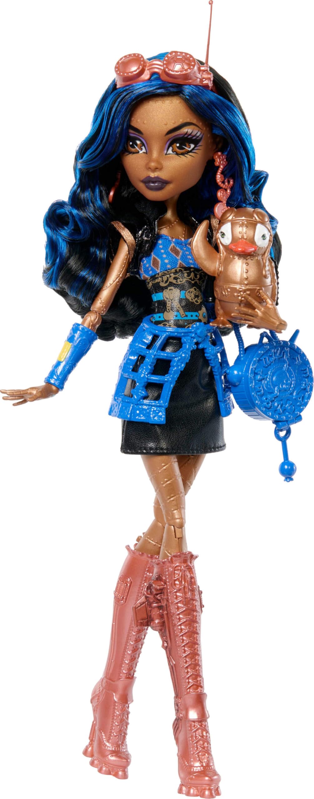 Monster High Robecca Steam Creeproduction Doll - Posable Joints | Includes Pet & Accessories 1