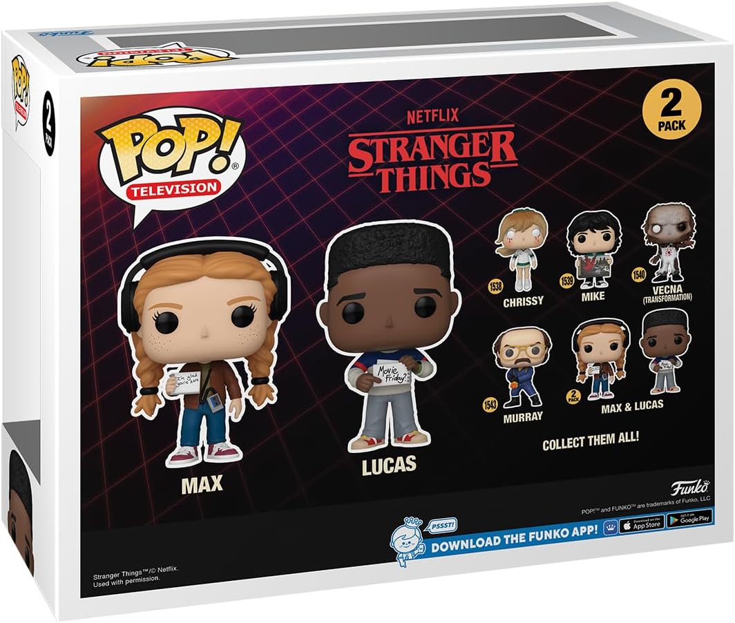 Funko Pop! TV: Stranger Things - Max Mayfield & Lucas 2-Pack Vinyl Fig