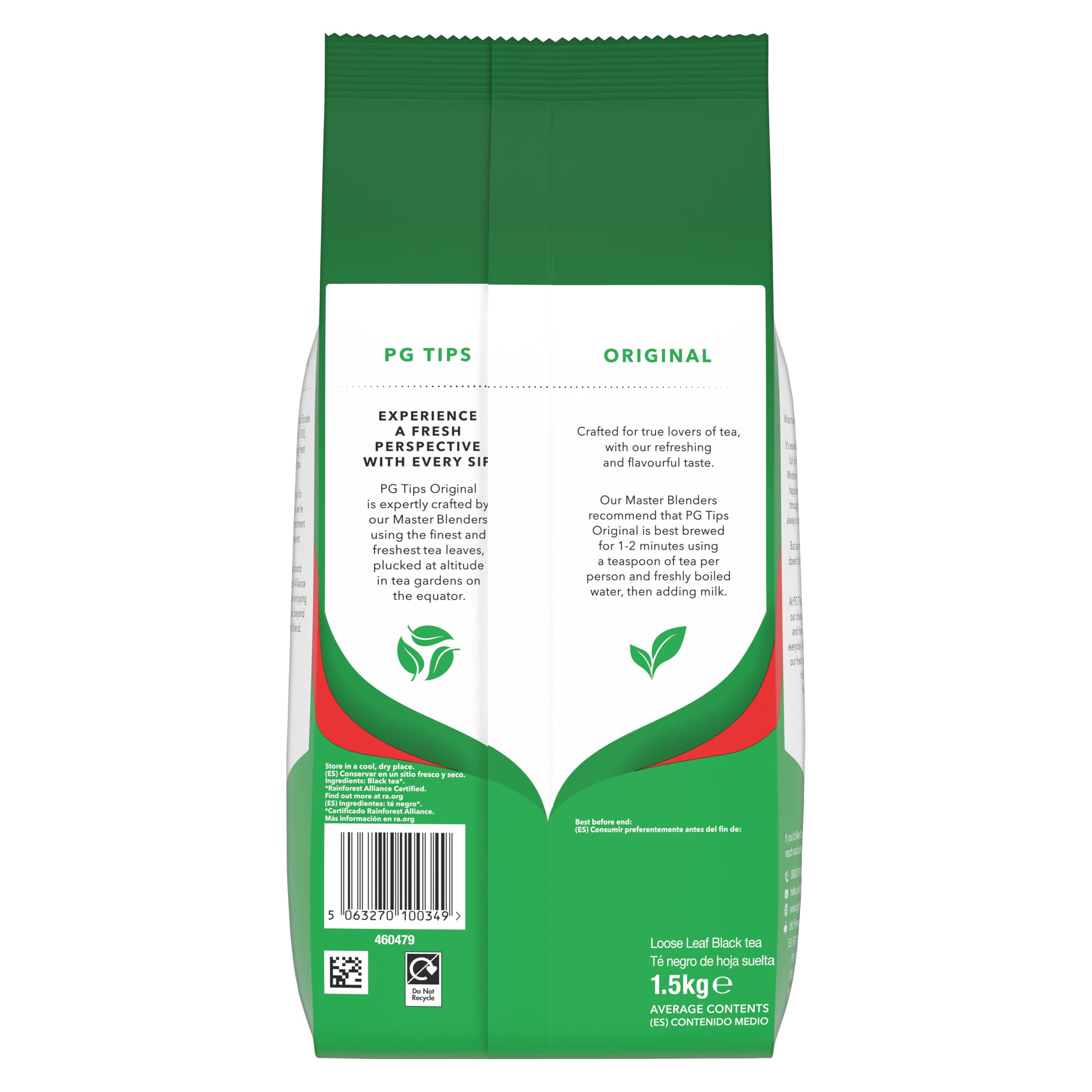 PG Tips Original Loose Leaf Black Tea - 1.5kg Bulk Pack | 480 Servings | Refreshing & Flavourful 6