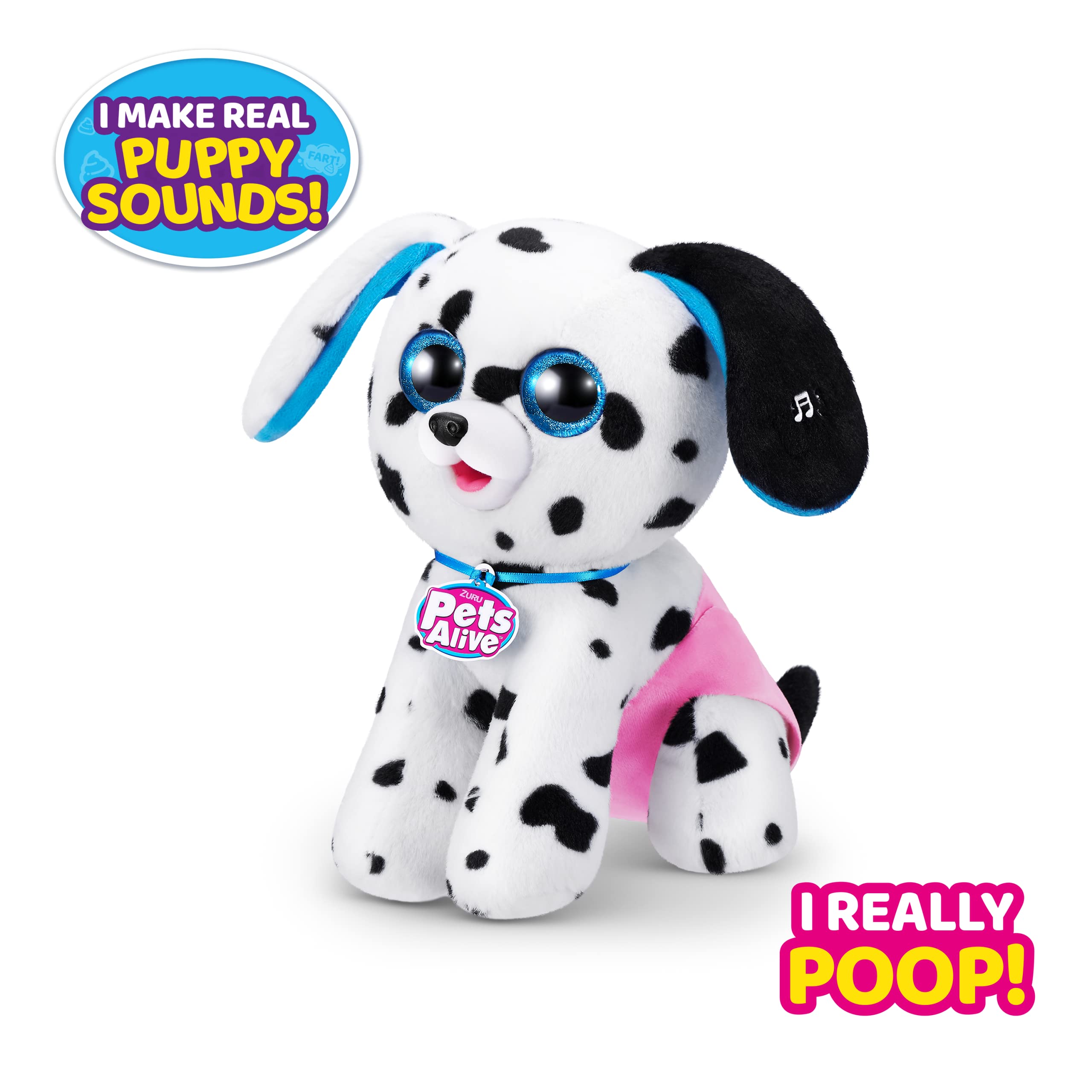 Pets Alive Pooping Puppies - Dalmatian Interactive Electronic Plush Toy with Color Change & Sounds, Ages 3+ 9