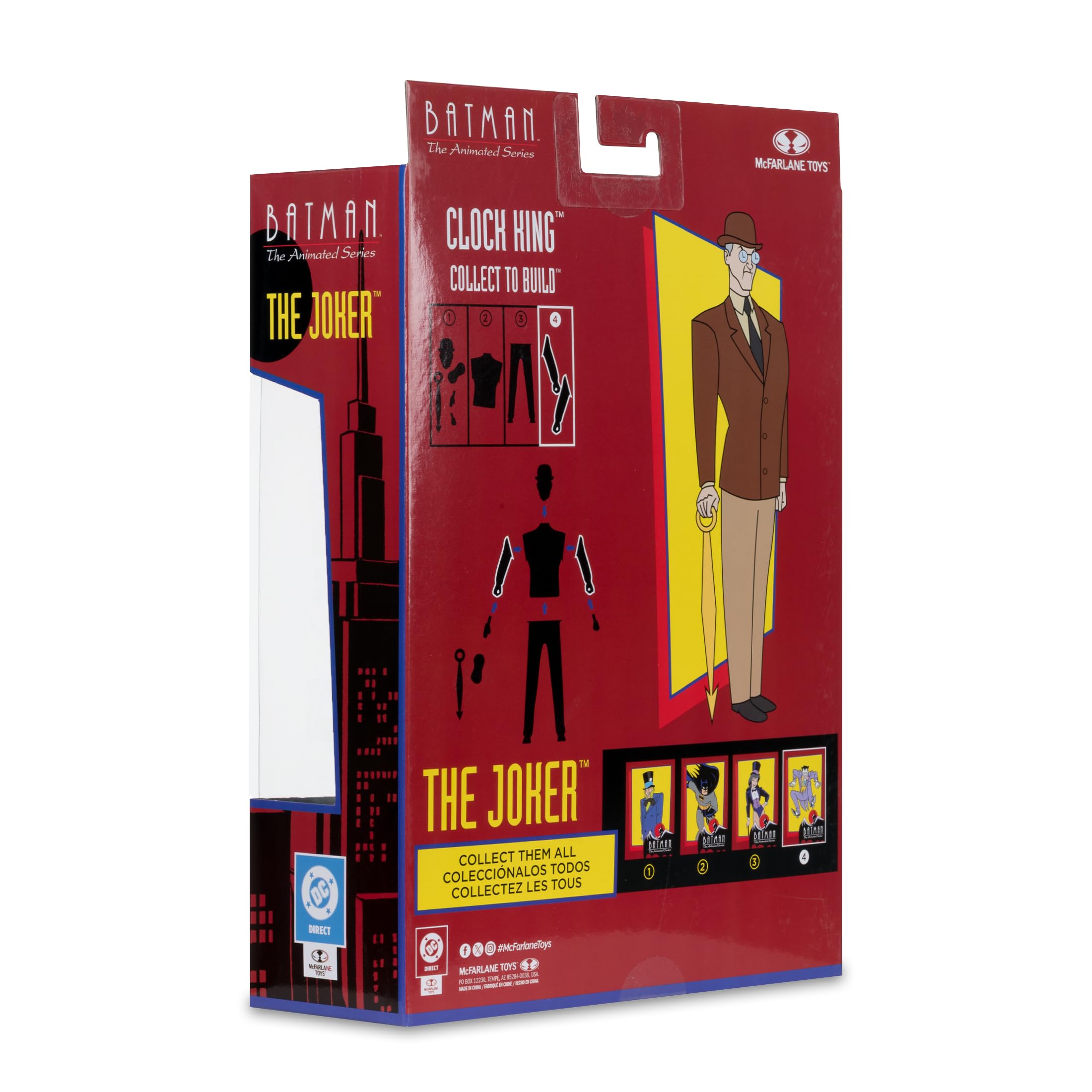 McFarlane Batman: The Animated Series The Joker 6in Action Figure | Build-A Figure Piece Included 9