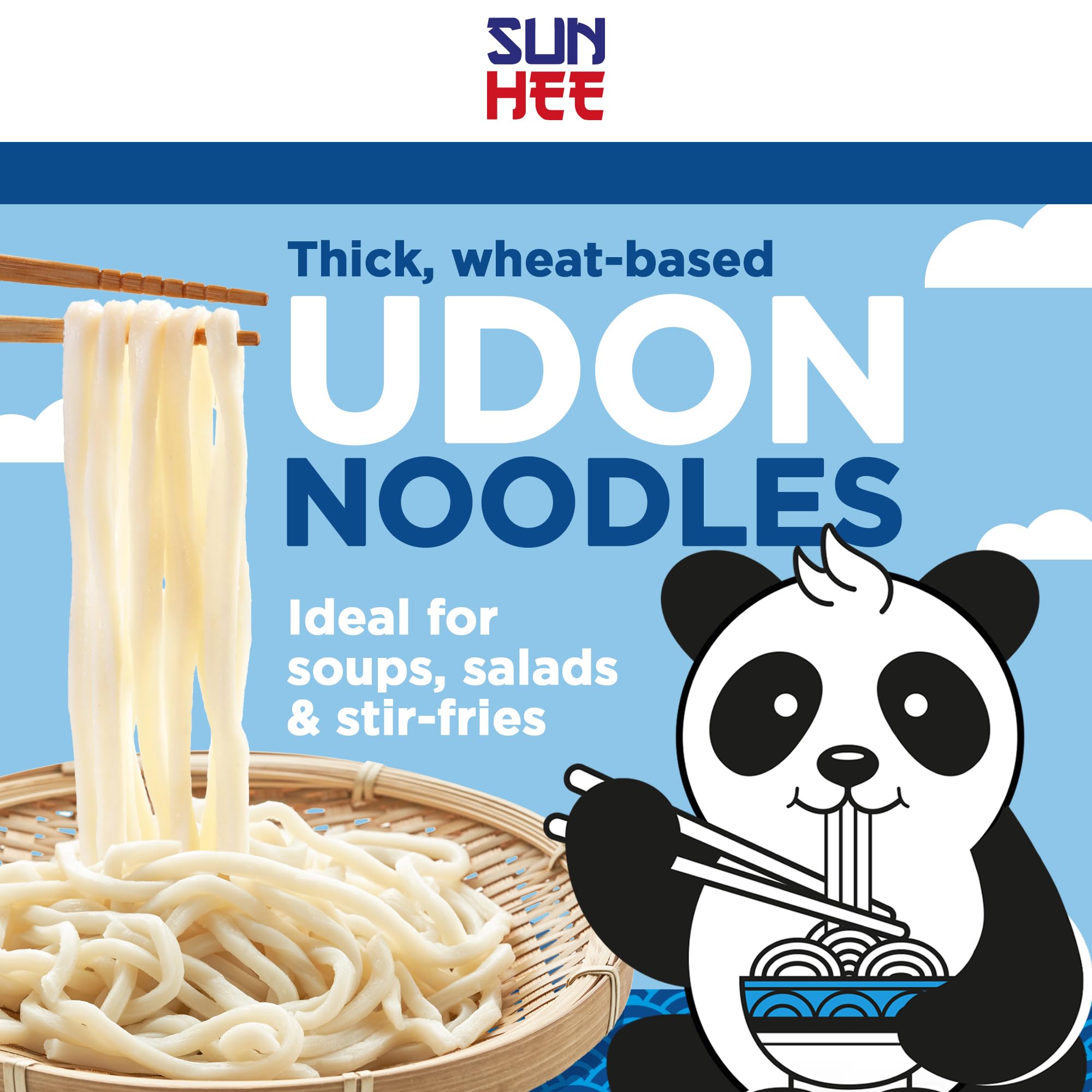 Sun Hee Udon Noodles - Thick & Chewy, Ready-to-Eat | 200g Pack of 1