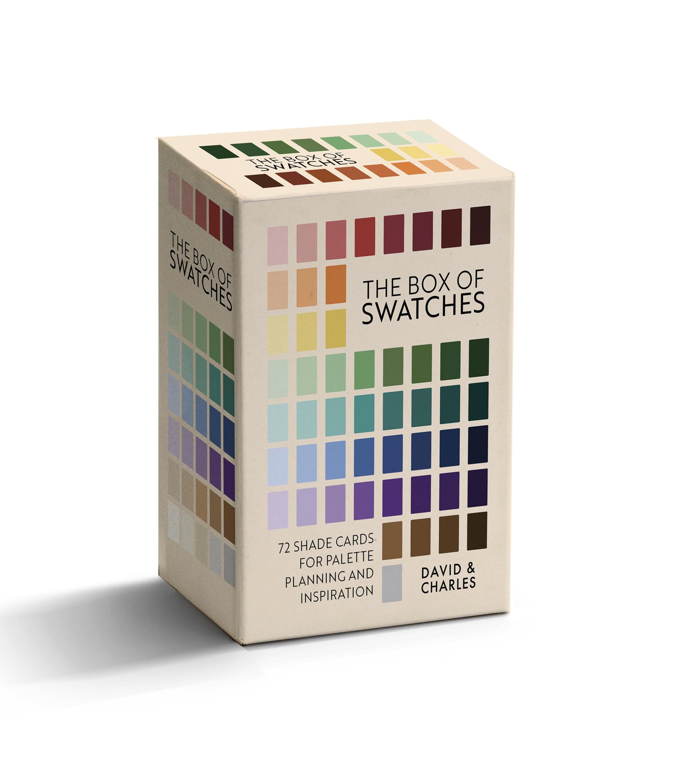 David & Charles The Box of Swatches: 72 Shade Cards for Palette Planning and Inspiration | Book Design