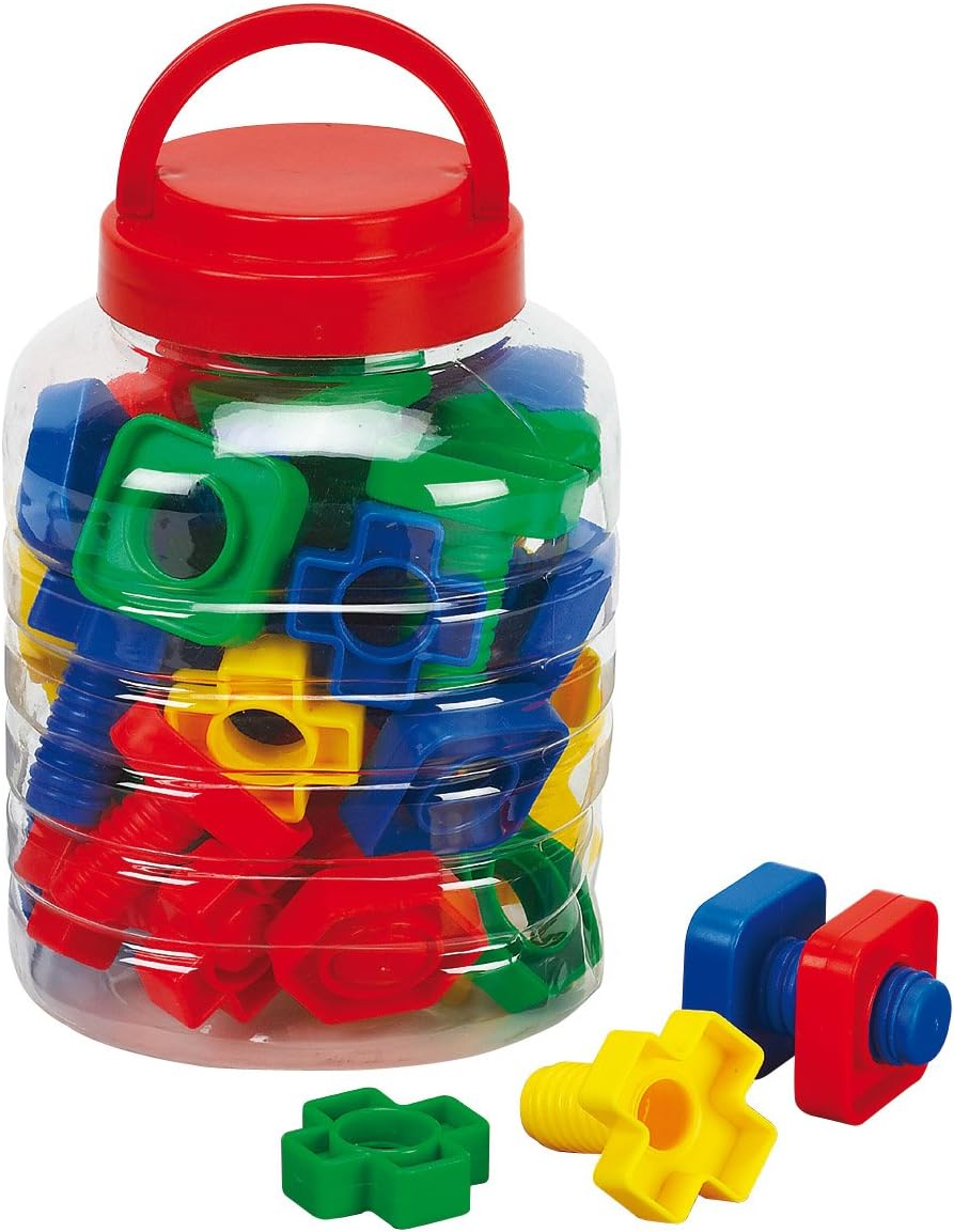 Creation Station CW7510 40-Piece Nuts and Bolts - Educational Building Toy for Toddlers 3+ 1