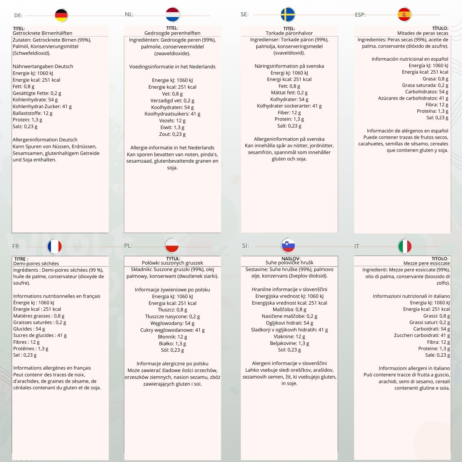 Wholefood Earth Dried Pear Halves - 500g | GMO Free, Vegan, Energy Boost 2