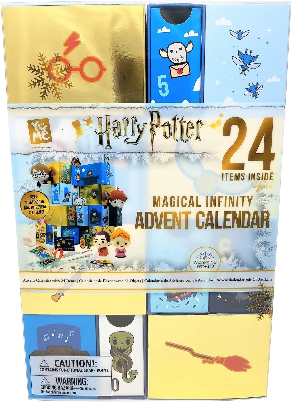Harry Potter Magical Infinity Advent Calendar - Rotating 360° Collectible with 24 Gifts 1