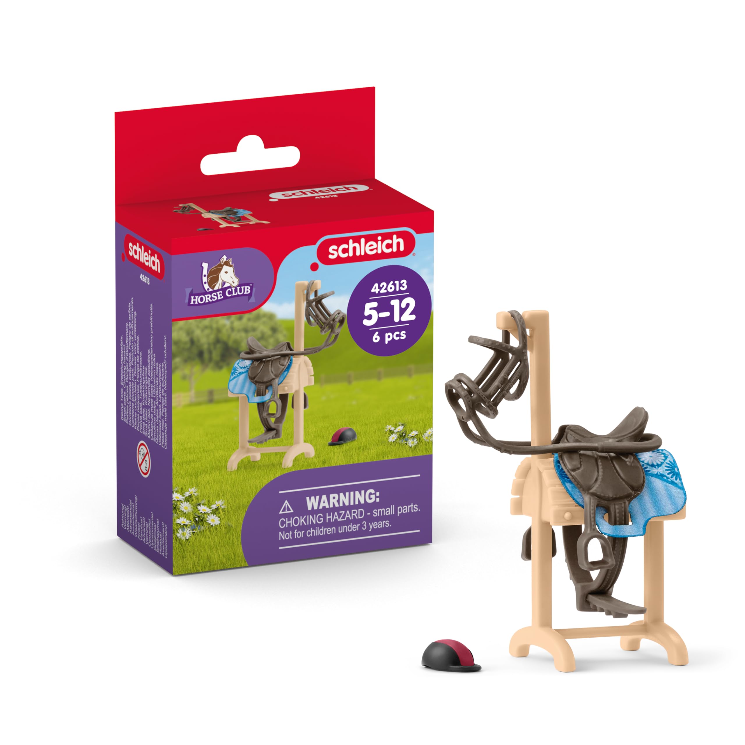 Schleich Horse Club Accessories Horse Transporter - Detachable Halter, Removable Saddle | Ages 5+