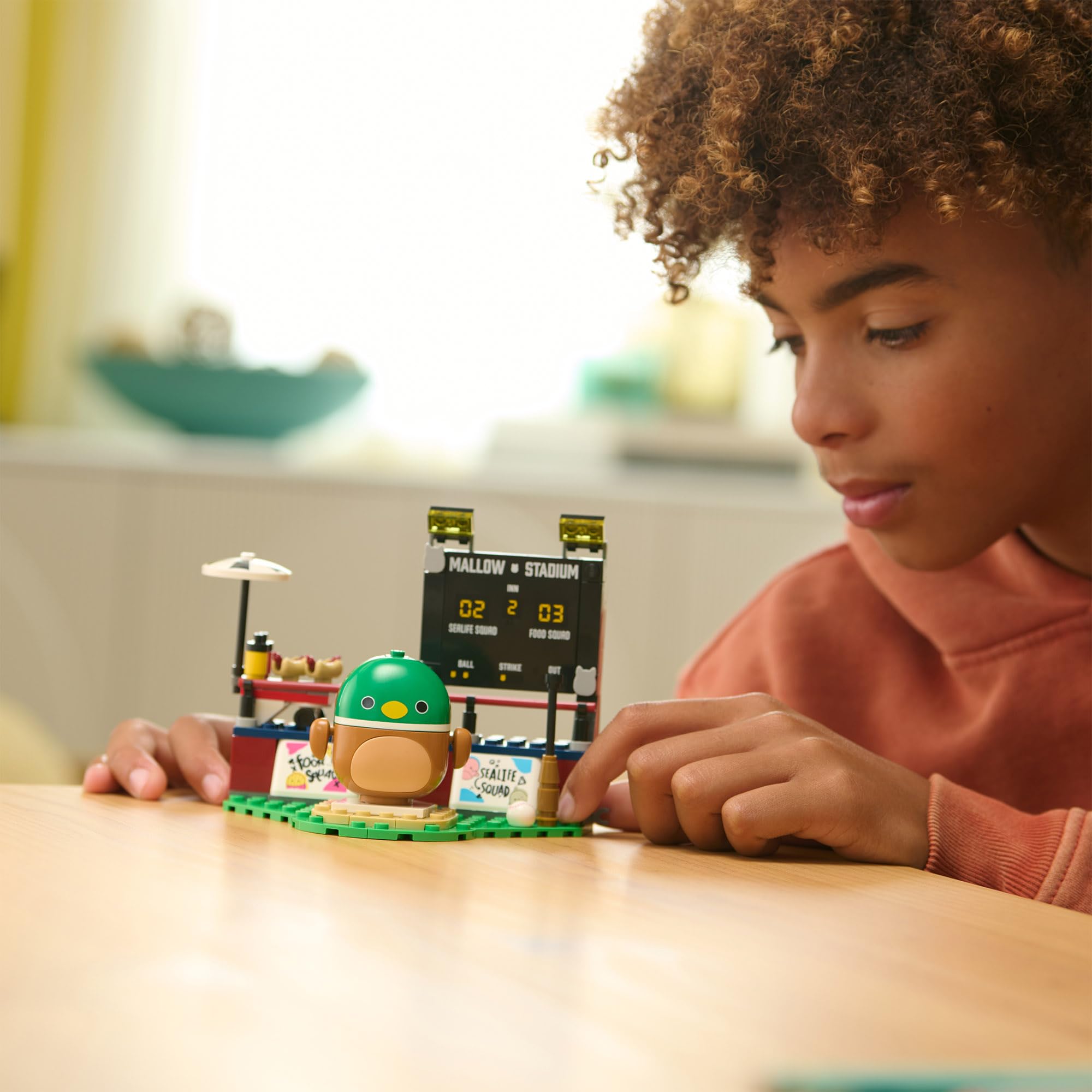 BLDR Squishmallows Avery’s Ball Game Building Set - 121-Piece Playset with Buildable Figure 15