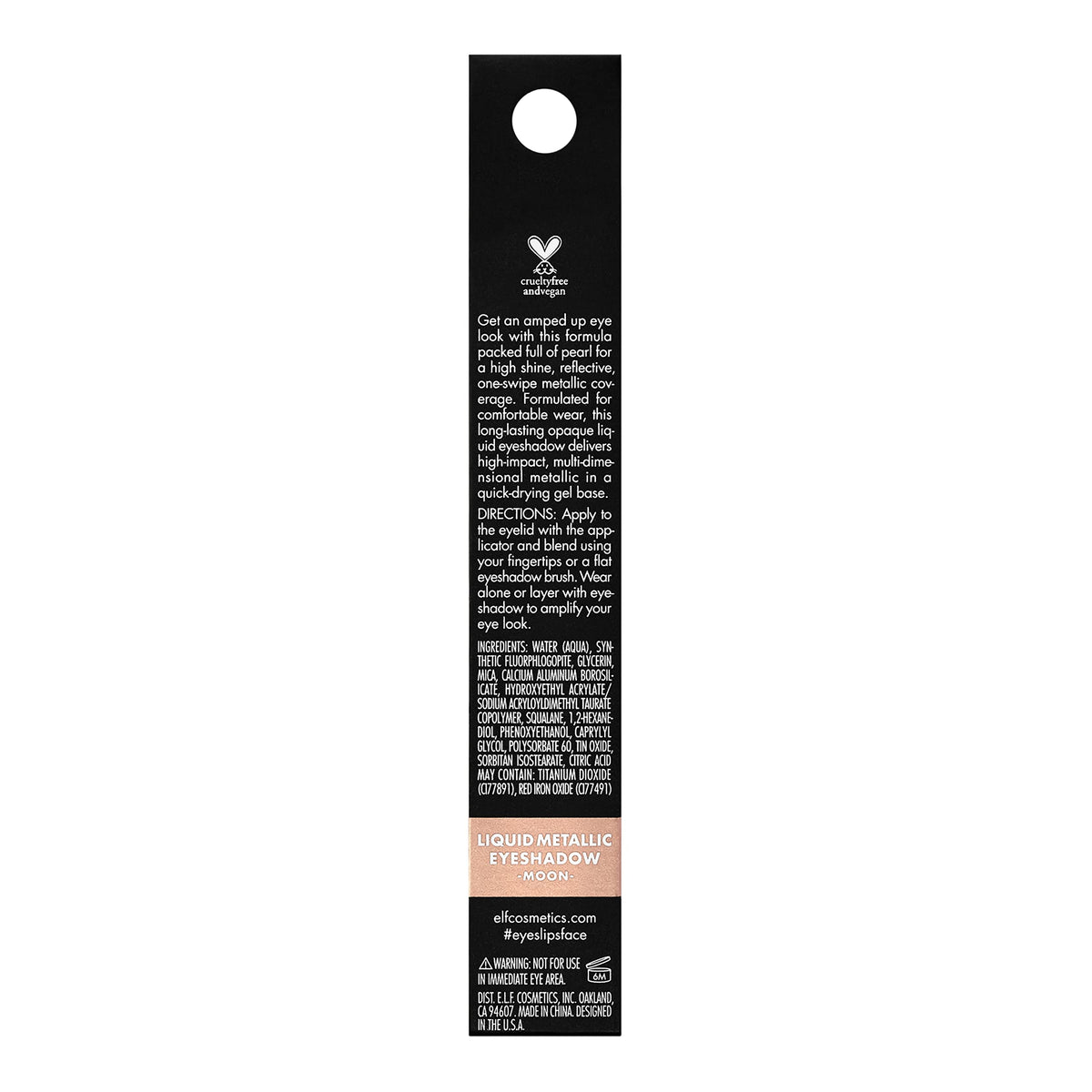 e.l.f. Liquid Metallic Eyeshadow - Moon Shade, Long-Lasting, Quick-Drying 4